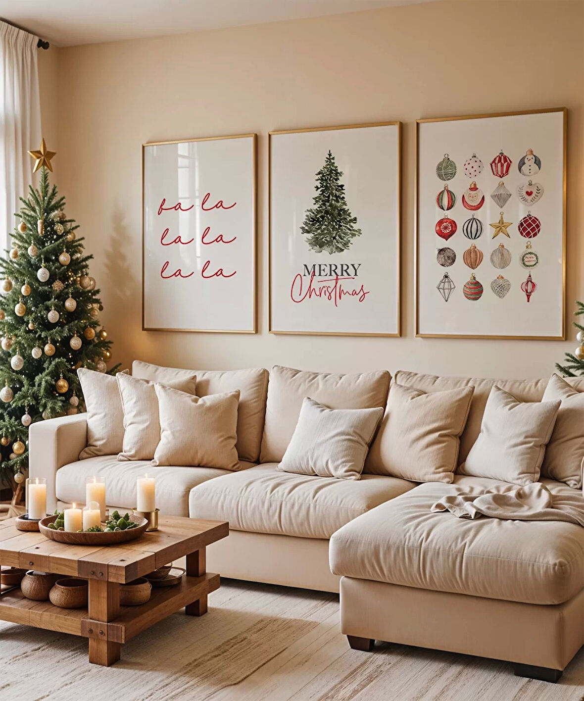 Çerçevesiz Poster Noel Büyüsü 3'lü