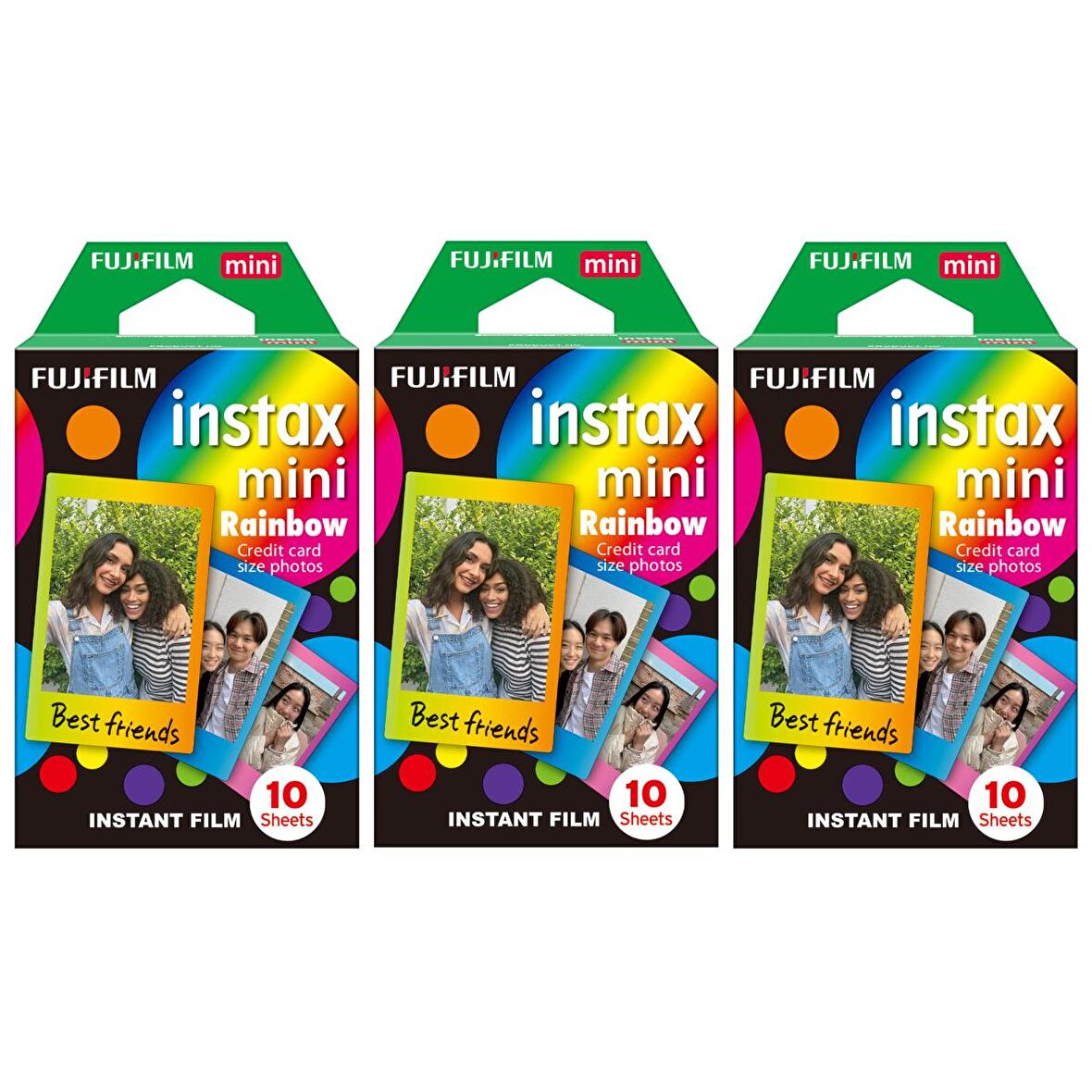 Instax mini Rainbow 10x3 Film Seti