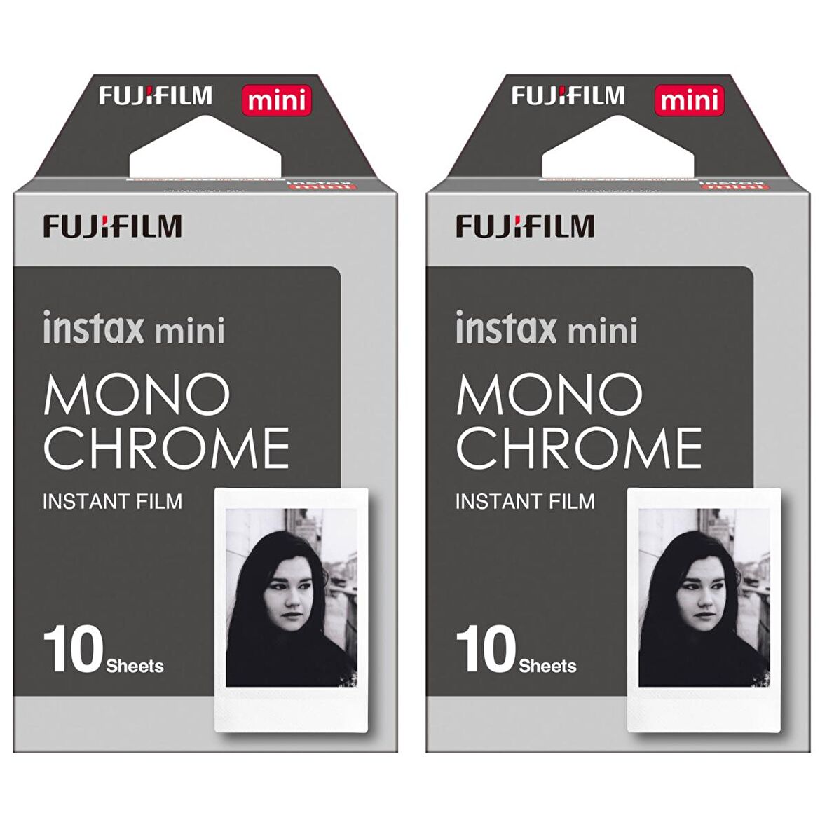 Instax mini Monochrome Siyah-Beyaz 10x2 Film Seti