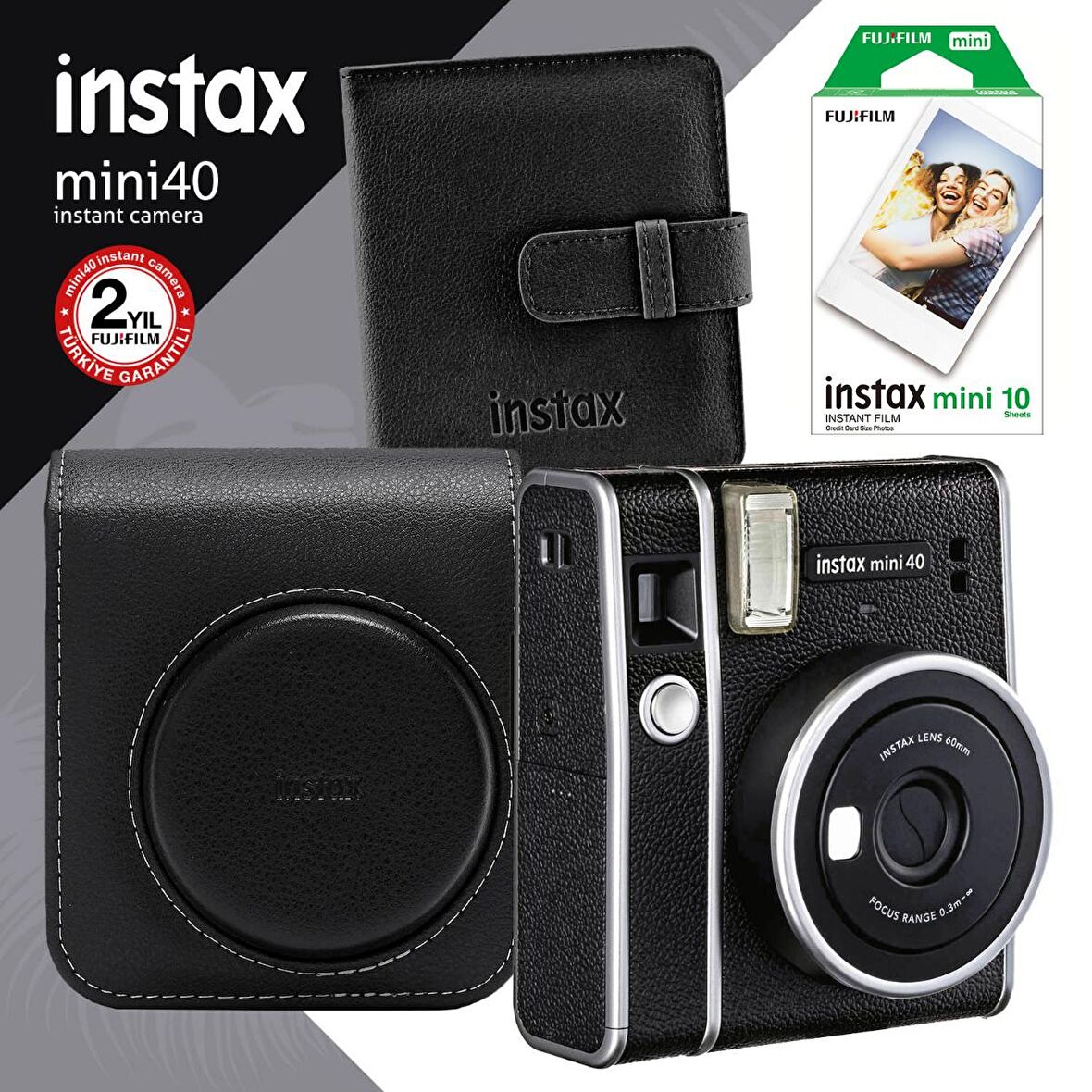 Instax Mini 40 Fotoğraf Makinesi ve Hediye Seti 2