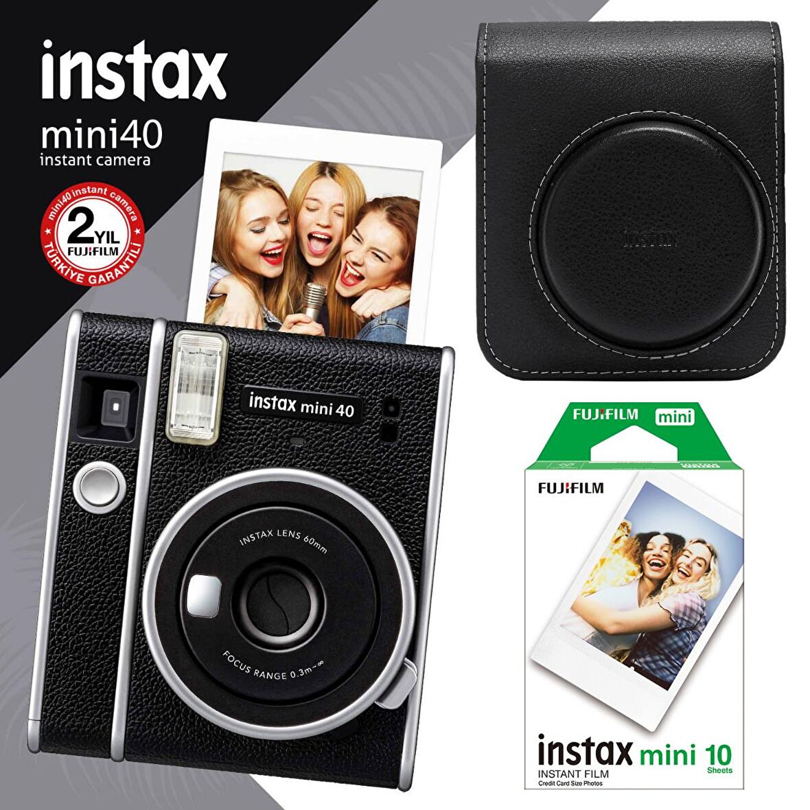 Instax Mini 40 Fotoğraf Makinesi ve Hediye Seti 3