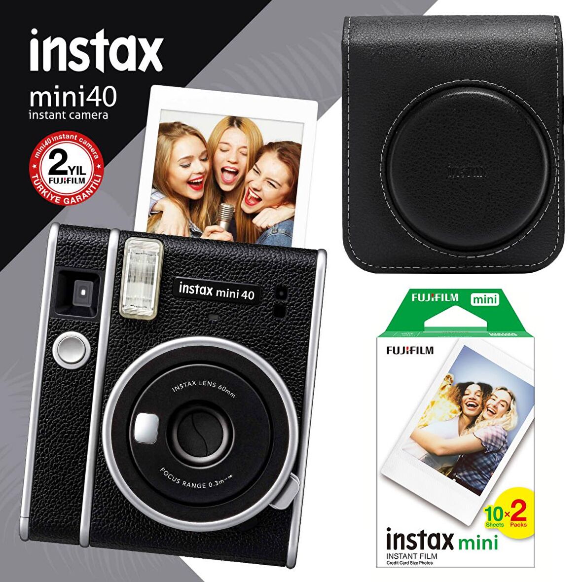 Instax Mini 40 Fotoğraf Makinası ve Hediye Seti 4