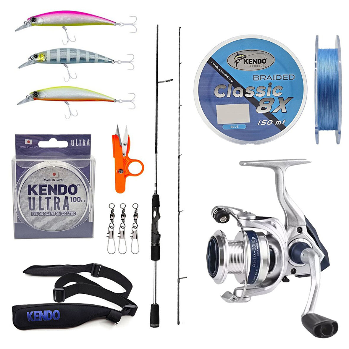 YekOutdoor Spin Olta Seti Okuma Helios SX Spin 2,70cm 15-45 gr 2 Parça Spin Kamışı&Okuma ARIA-C4000a Olta Makinesi