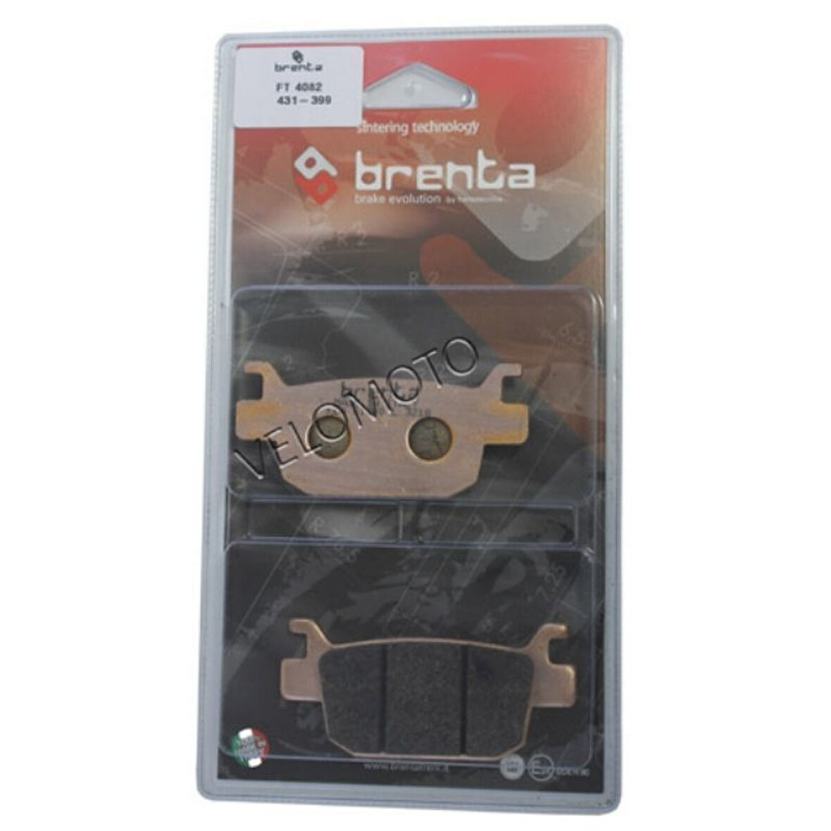Brenta Sinterli Arka Disk Balata FT4082 - Honda Forza 250,300,SH 125,150,300,ADV 350,Benelli TNT 250,TRK 251,BN 251