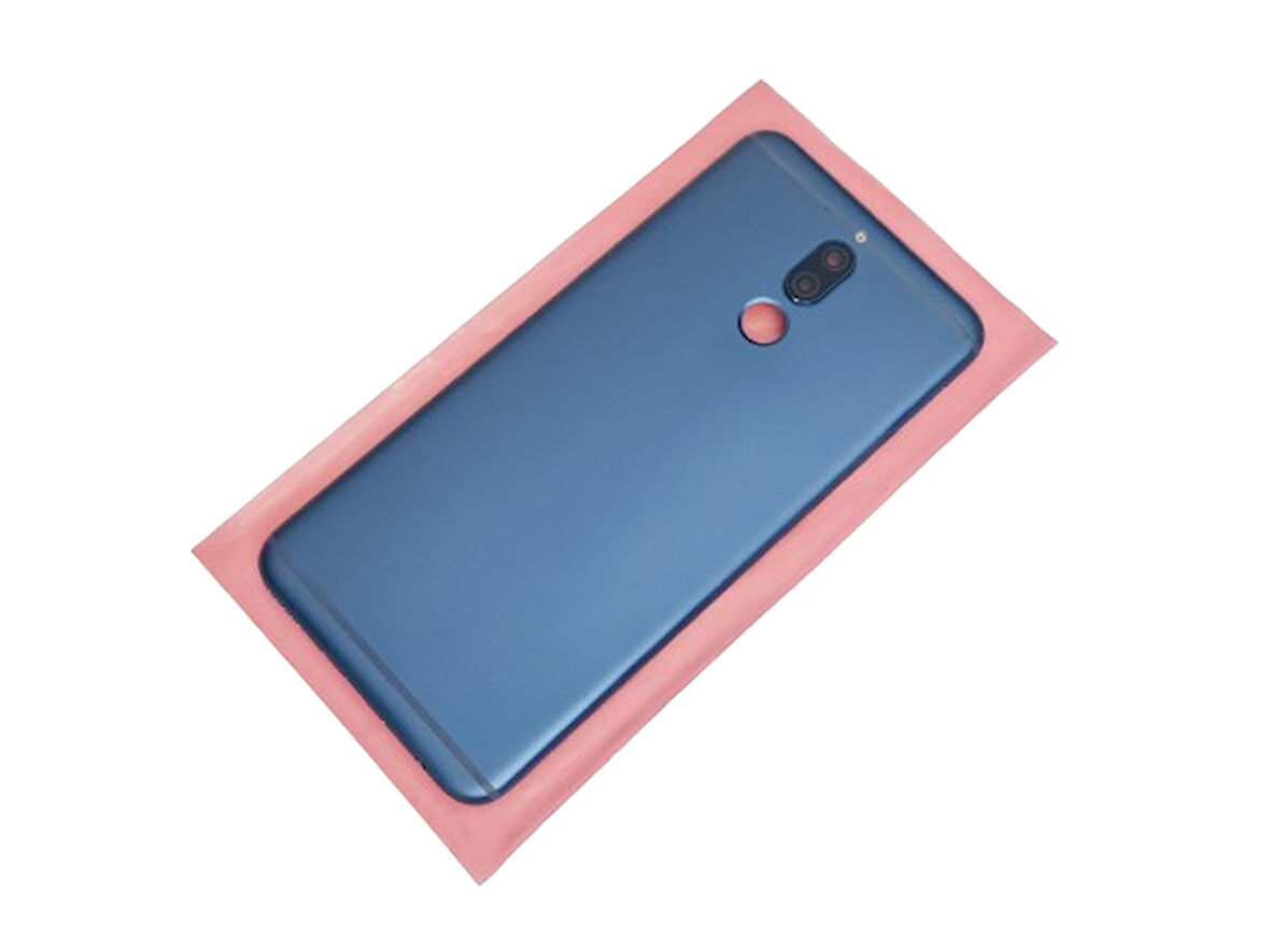 Tkgz Huawei Uyumlu MATE 10 Lite Kasa Batarya Kapağı (Kamera Lens Yan Tuş Takımı) MAVİ