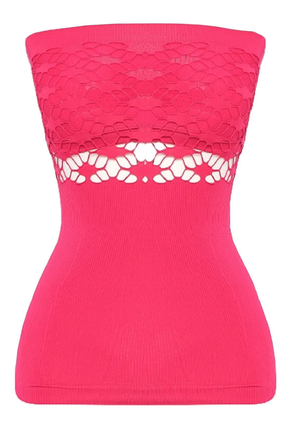 Kadın Pembe Straplez Toparlayıcı Korse Atlet 5035f