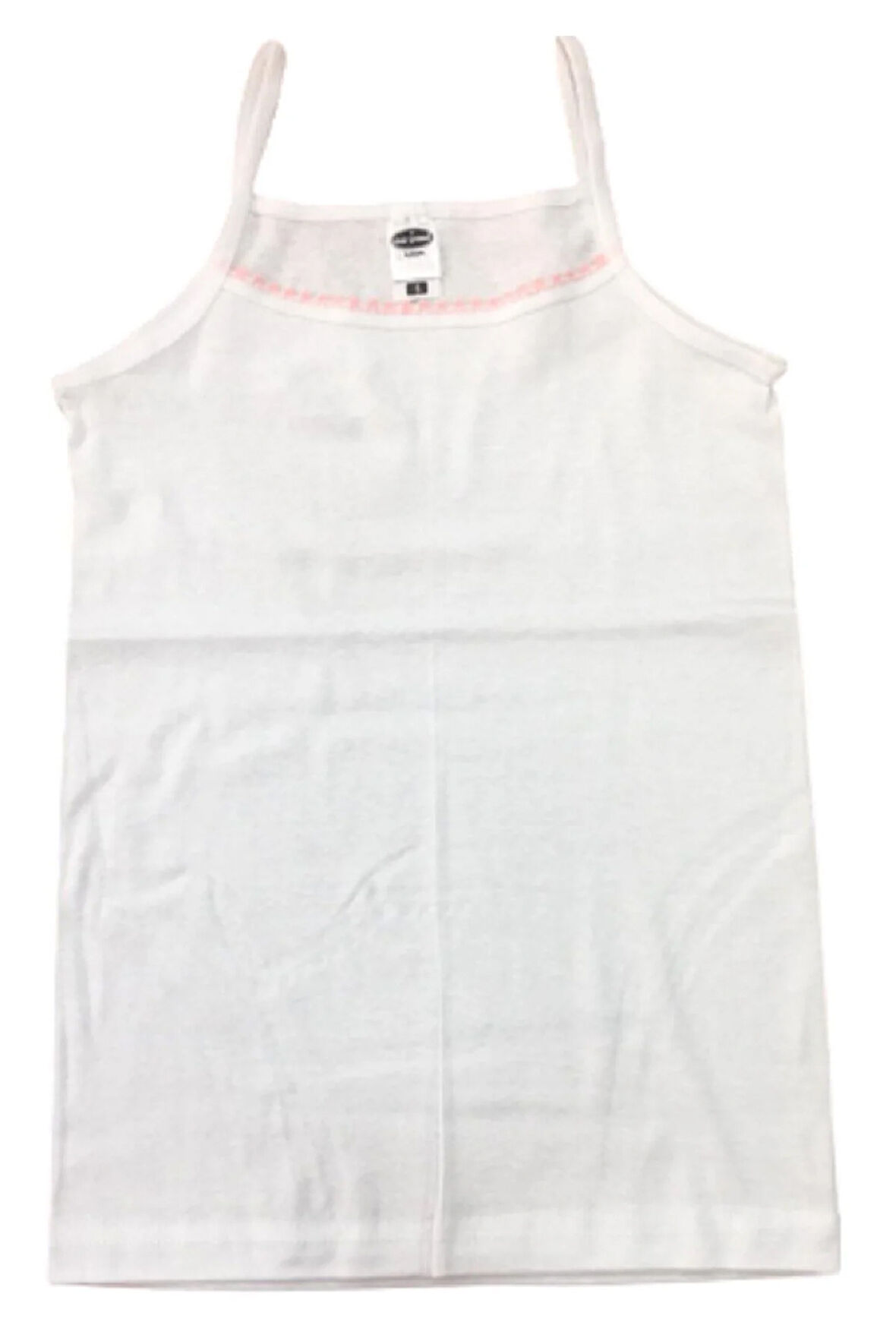 12'li Penye Ribana İp Askılı Ponponlu Kız Çocuk Atlet 27208