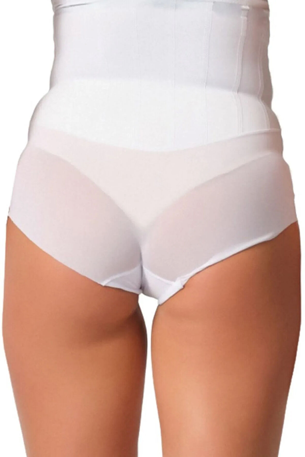 Kadın Beyaz Tül Karyokalı Lazer Slip Korse 2945b