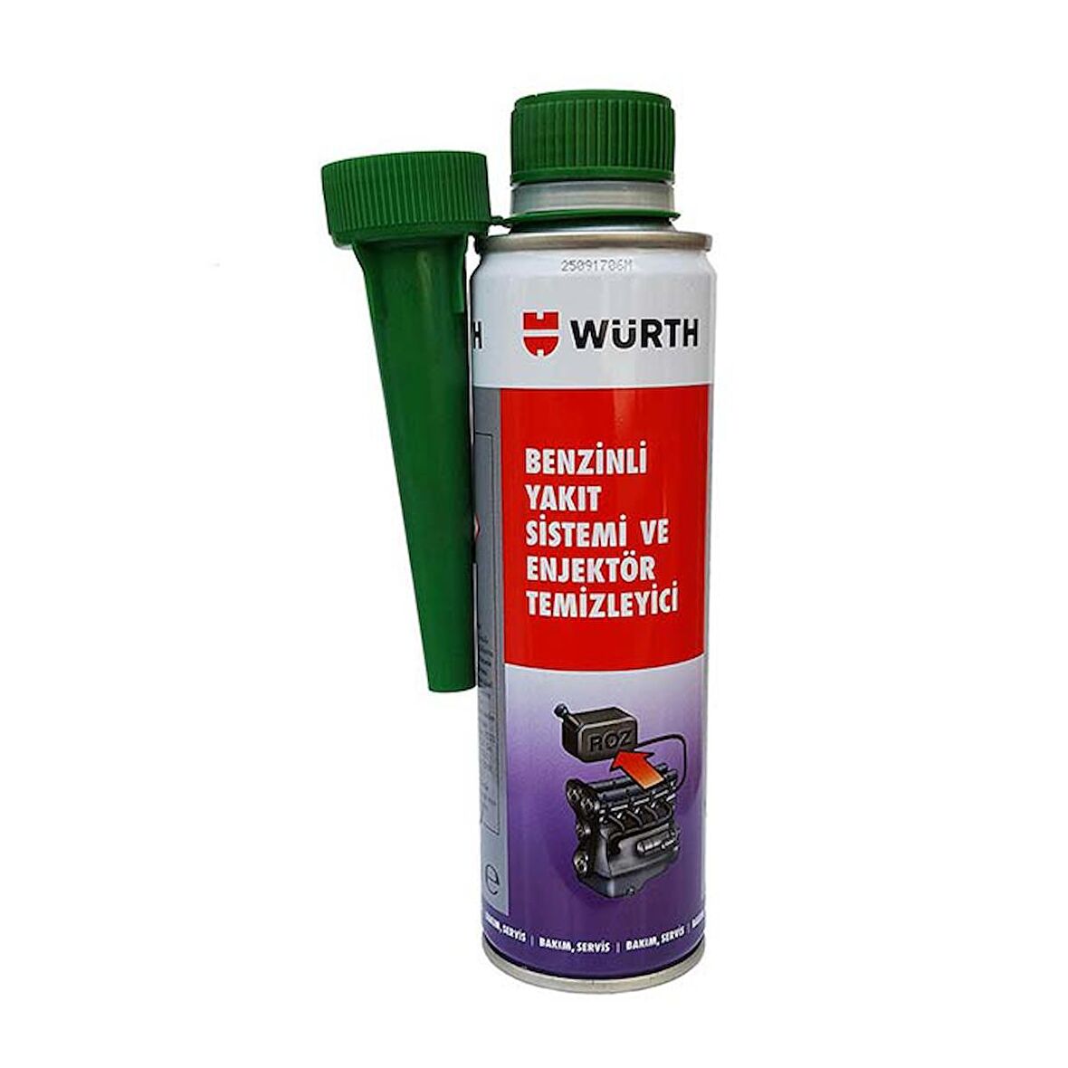 Würth Benzinli Yakıt Sistemi ve Enjektör Temizleyici 300ml