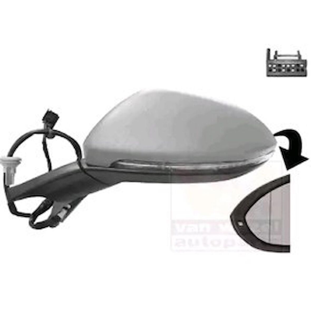 BSG DIŞ DİKİZ AYNASI SOL VOLKSWAGEN GOLF7 13- - 5G1857507AF