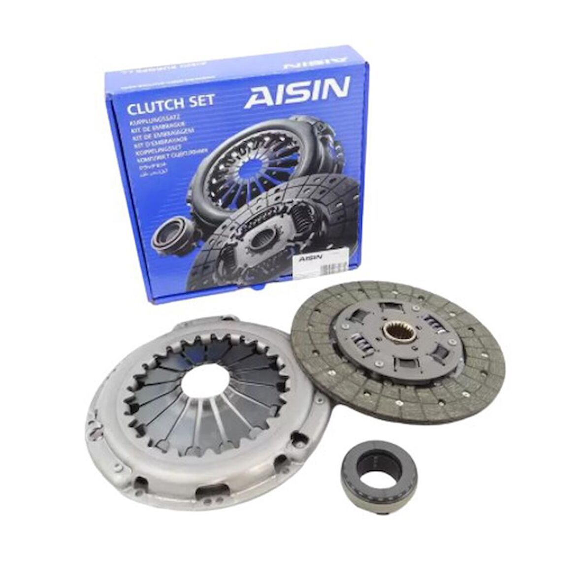 AISIN DEBRİYAJ SETI TOYOTA COROLLA (E9, E10, E11, E12) 1.6 90-06 - AVENSIS (T22, T25) 1.6 97-08 : VERSO (E12, R1) 1.6 02-08 - 31210-12200 - 31250-12310 - 31230-05012