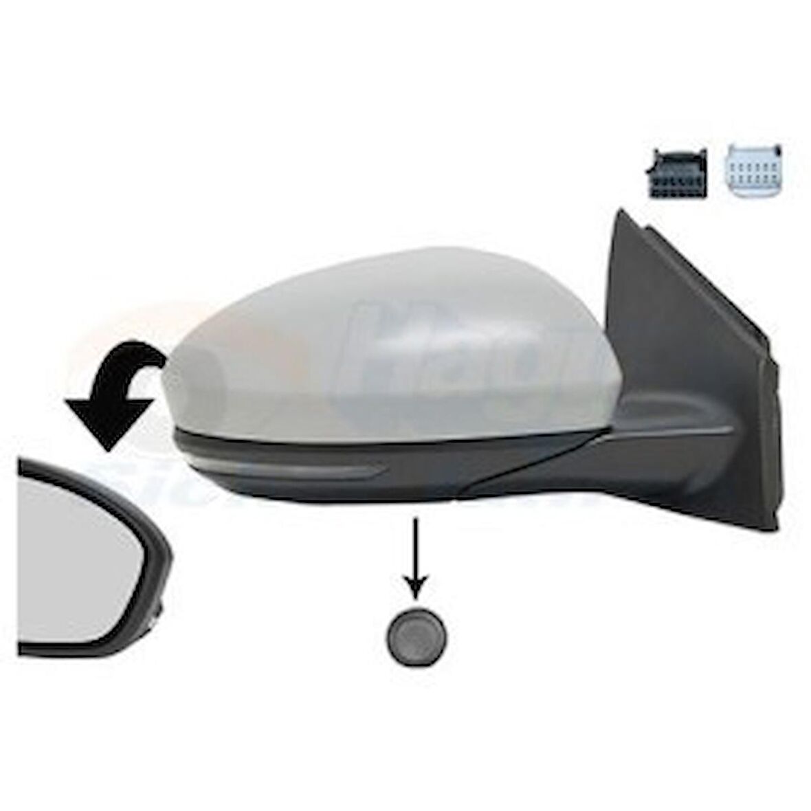 BSG DIŞ DİKİZ AYNASI SAĞ RENAULT MEGANE IV 16- - 963012196R