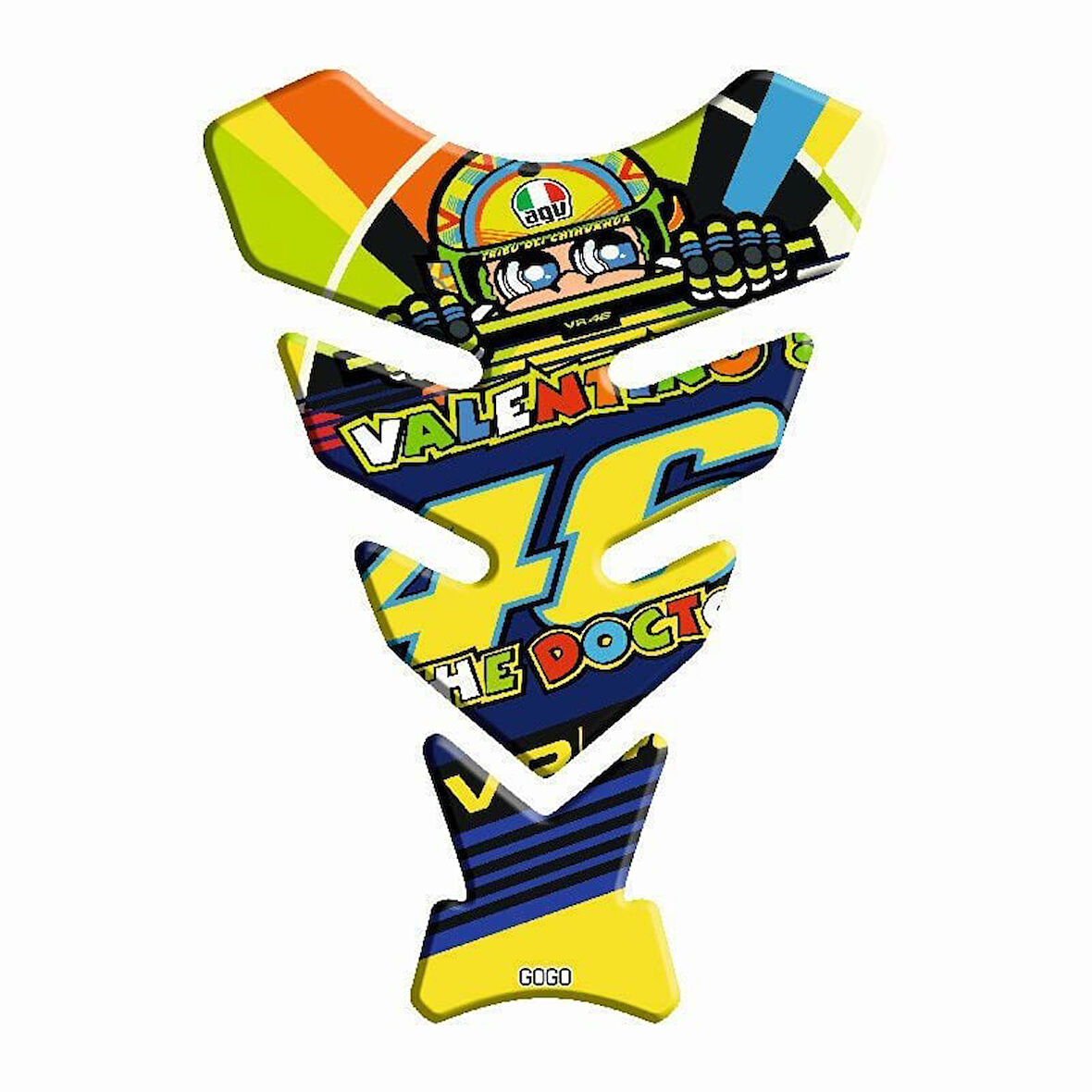 Gogo Üniversal Tank Pad 566 Grafik 46 Renkli