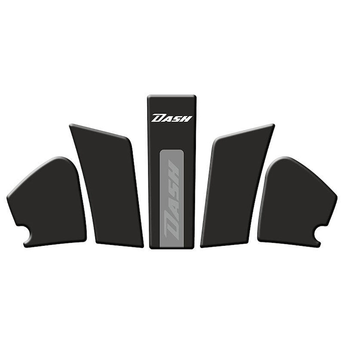 Gogo Hero Dash 125 (2022-2024) Tank Pad Set 001 Siyah/Gri