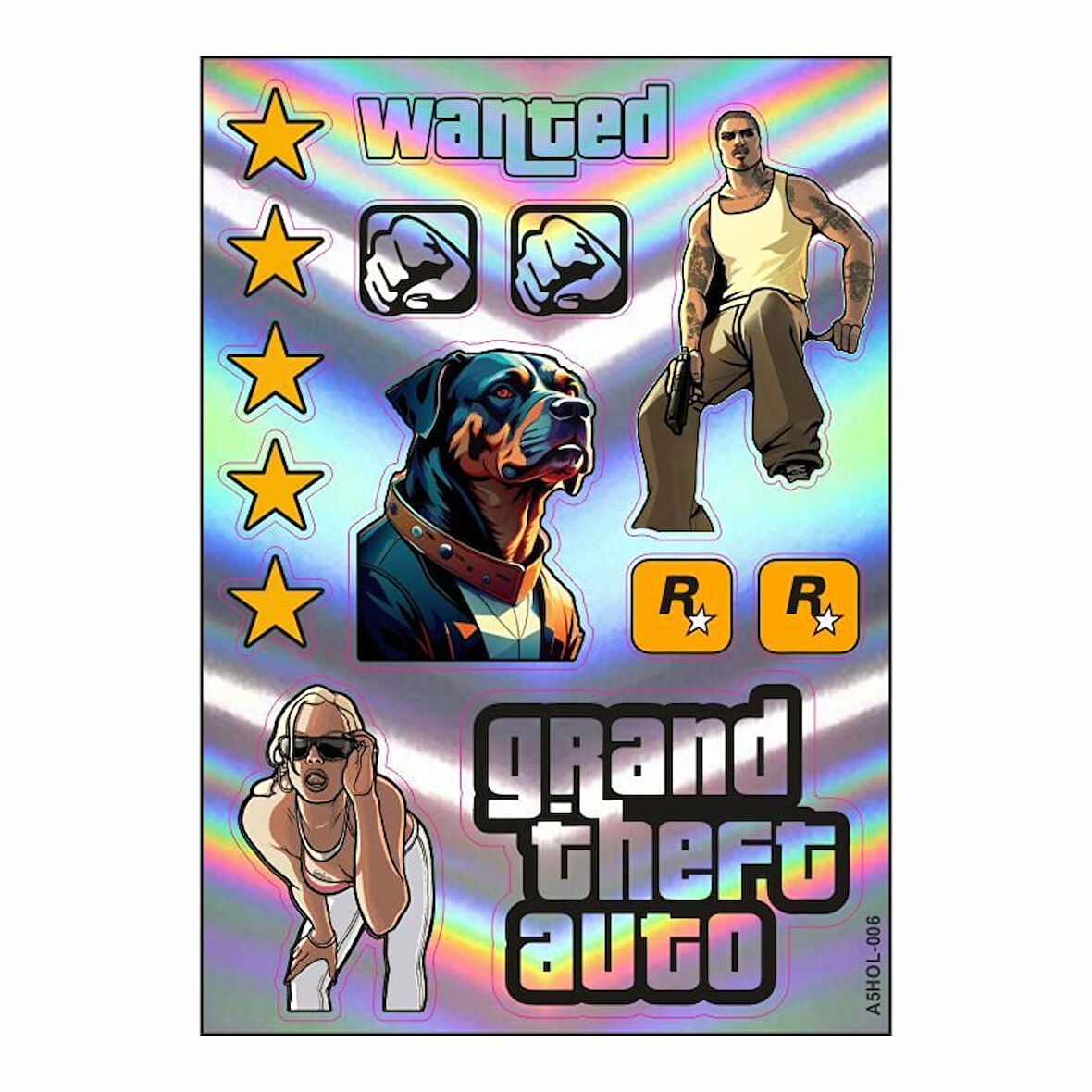 Gogo A4 Sticker Set GTA1