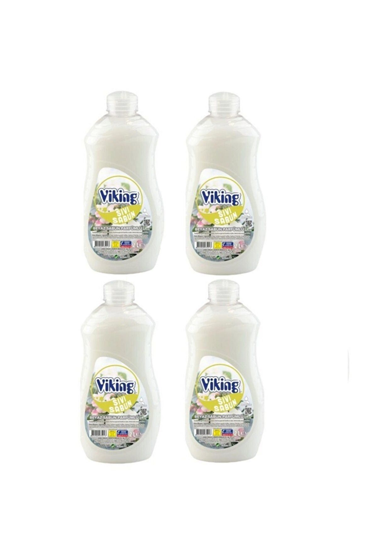 Viking Beyaz Sabun Kokulu Sıvı Sabun 2 Lt X 4 Adet