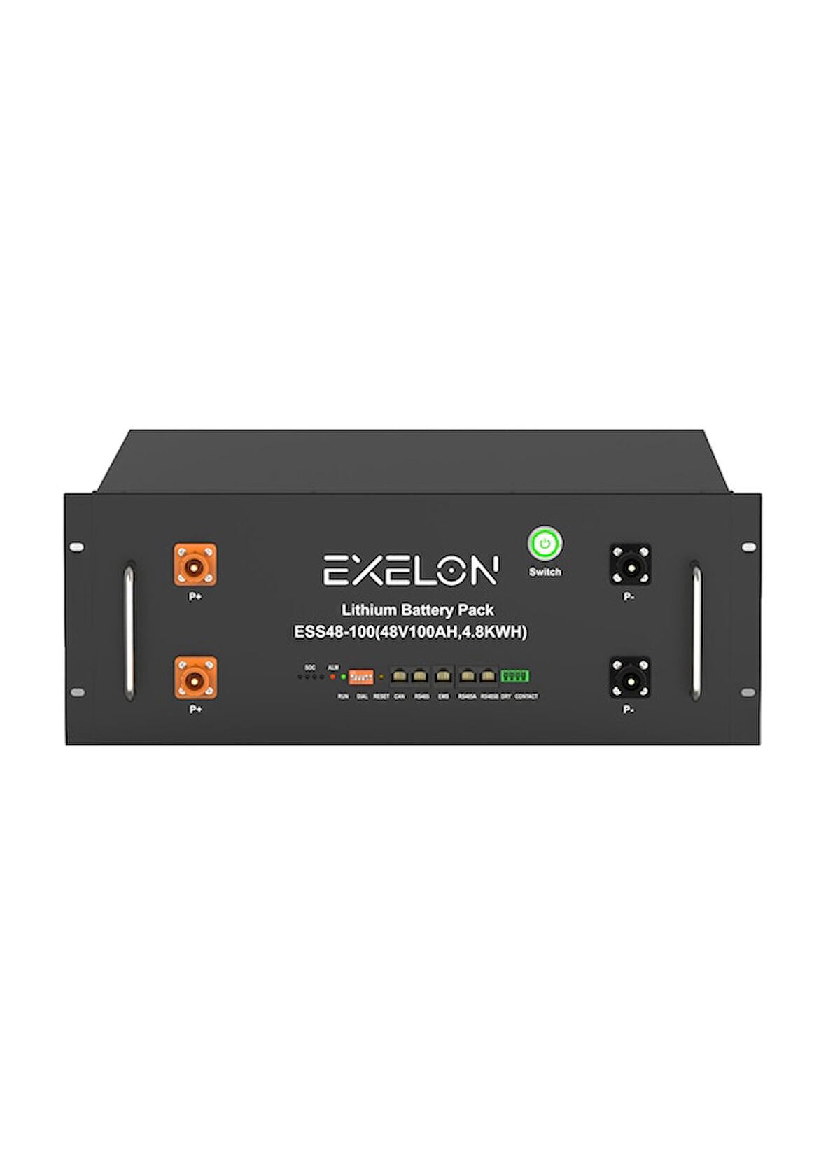 Exelon 48 V Volt 100 Ah Amper Lityum Akü Rack Tipi Lifepo Batarya