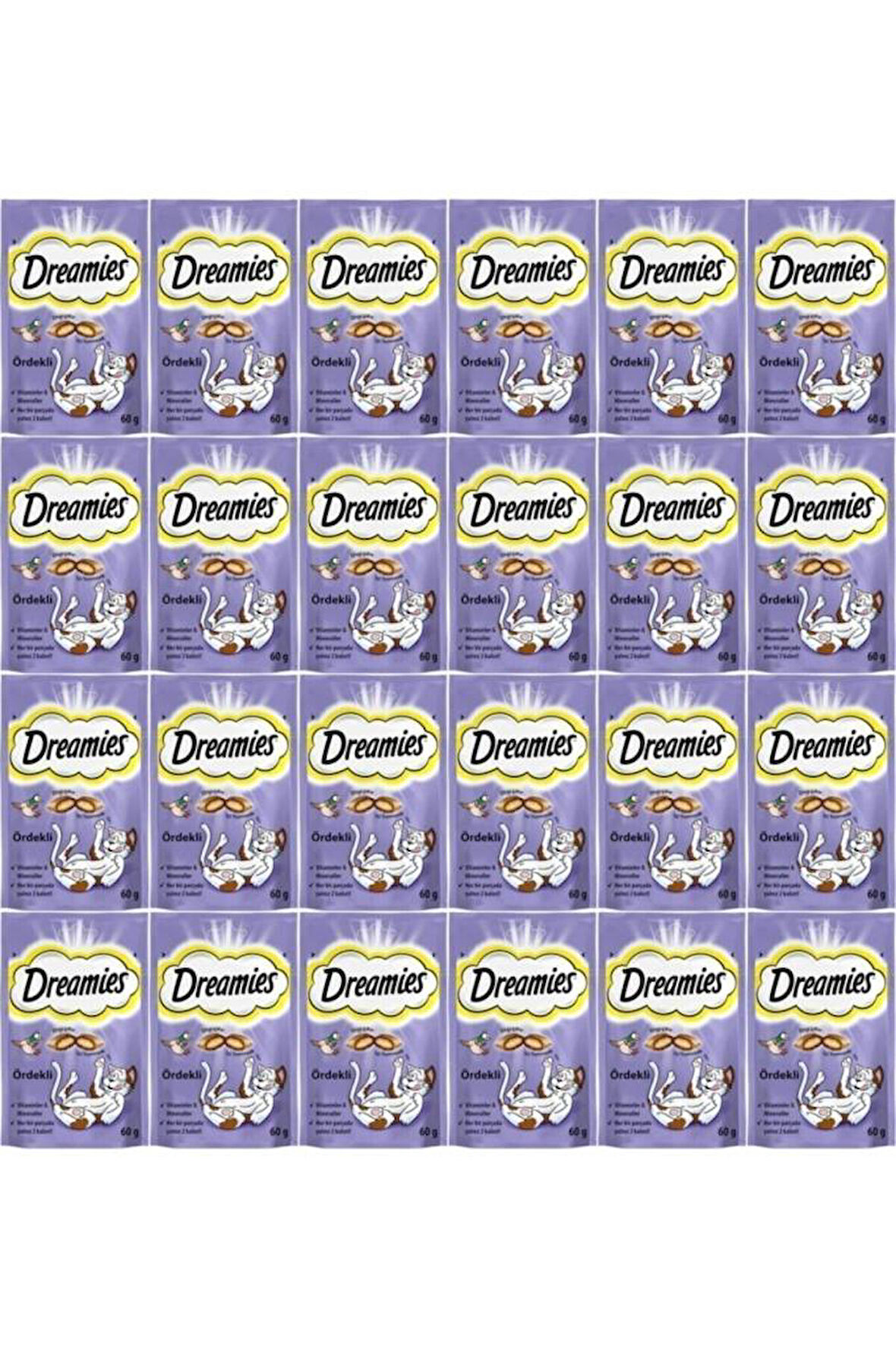Dreamies Ördekli Kedi Ödül Maması 24x60gr