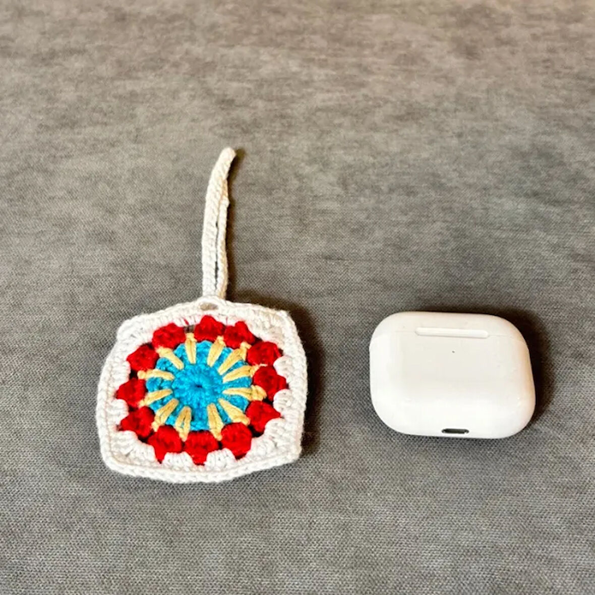Uretti - Saime 7243 - El Yapımı Mandala Motif Kulaklık Çantası -  Çok Renkli