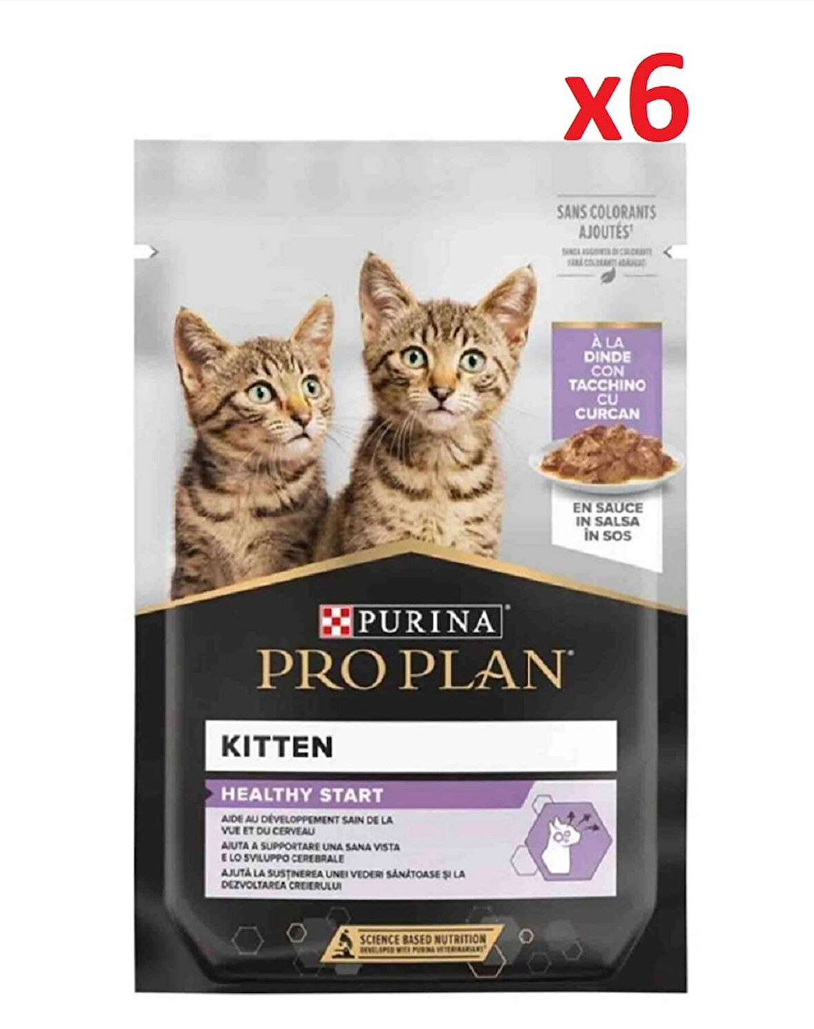 Pro Plan Pouch Sos İçinde Hindili Yavru Kedi Konservesi 85gr x 6 Adet