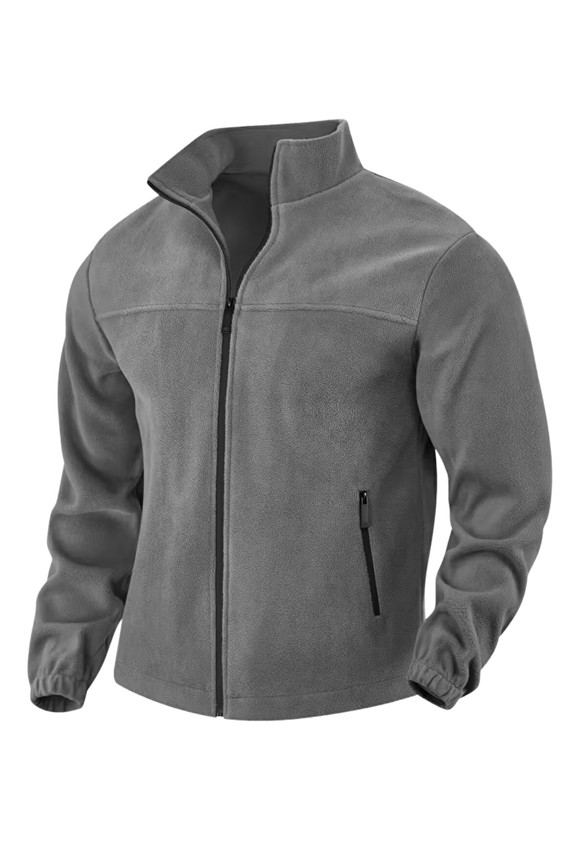 Genıus Store Erkek Polar Bato Yaka Tam Fermuarlı Cepli Polar BATO-POLAR