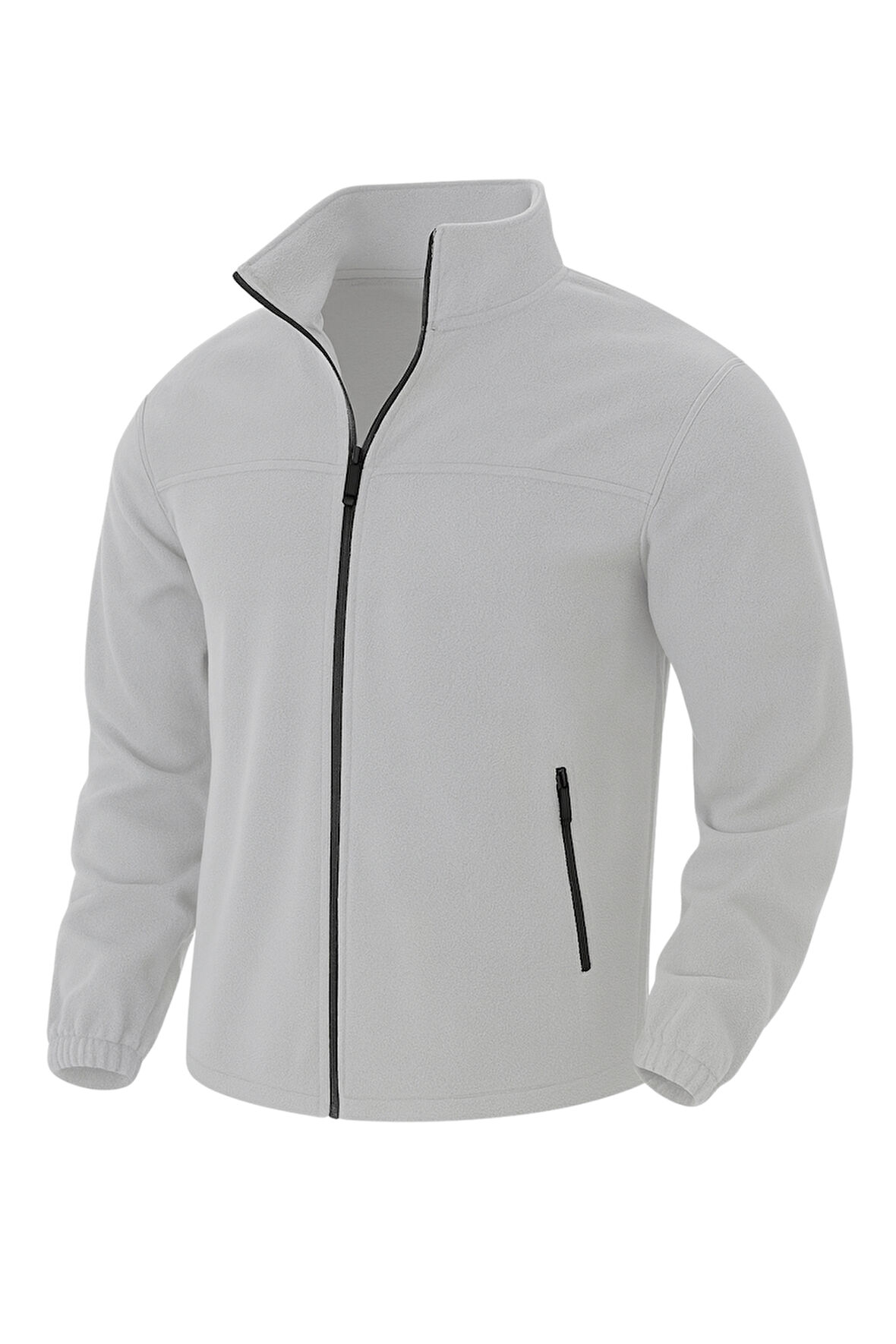 Genıus Store Erkek Polar Bato Yaka Tam Fermuarlı Cepli Polar BATO-POLAR