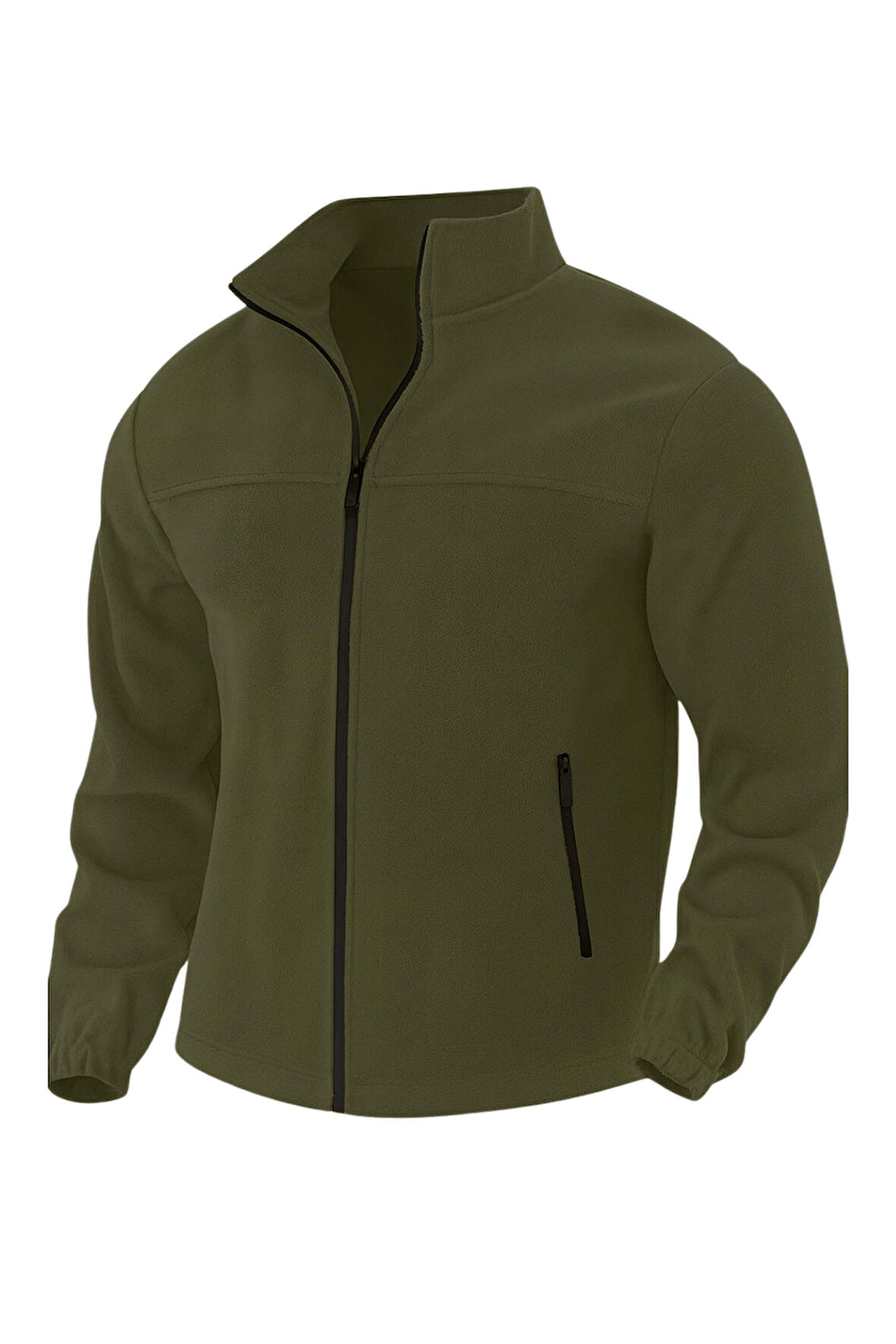 Genıus Store Erkek Polar Bato Yaka Tam Fermuarlı Cepli Polar BATO-POLAR