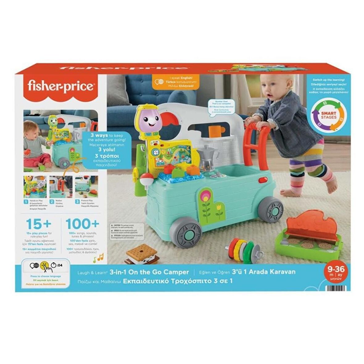 HCK81 Fisher-Price® LnL 3'ü1 Arada Karavan - Türkçe ve İngilizce