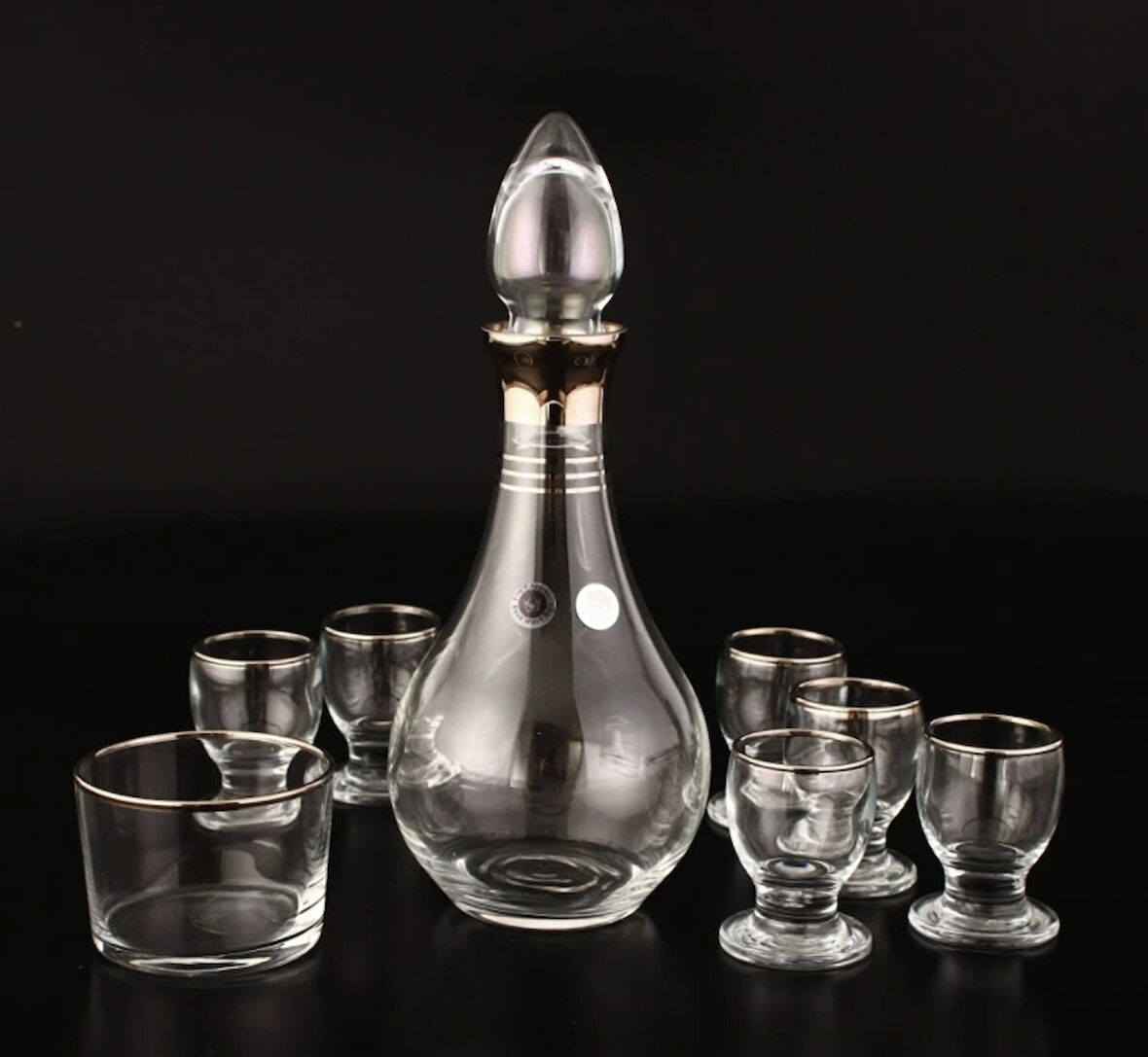 752-309 ZEMZEM TAKIMI AĞIZ CİDAR PLATİN DEKOR 8 PARÇA 6 KİŞİLİK