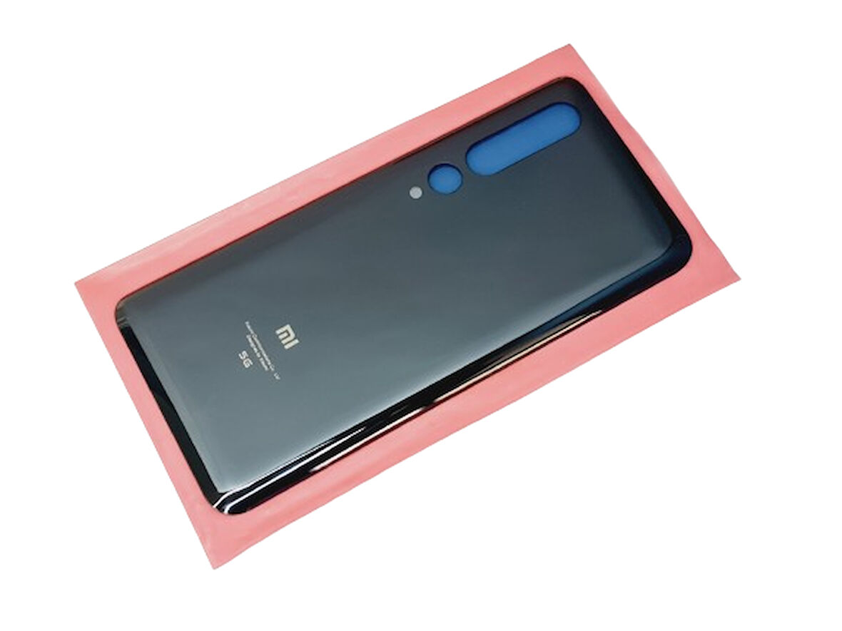 Xiaomi Mİ 10 Arka Kapak Batarya Pil Kapağı 5G (CAM) SİYAH