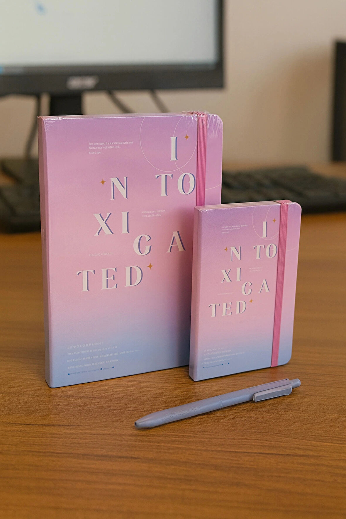 2 Adet Ajanda Çizgili Not Defteri-Uçlu Kalem Hediyeli Intoxicated