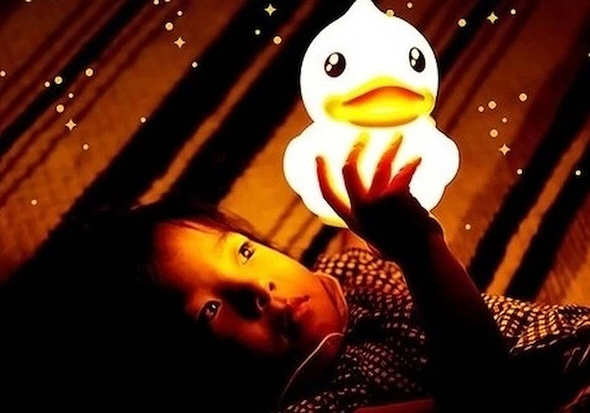 Sevimli Ördek Gece Lambası Dokunmatik Sensörlü Renkli Çocuklar Için Usb Şarjlı İthal Ürün