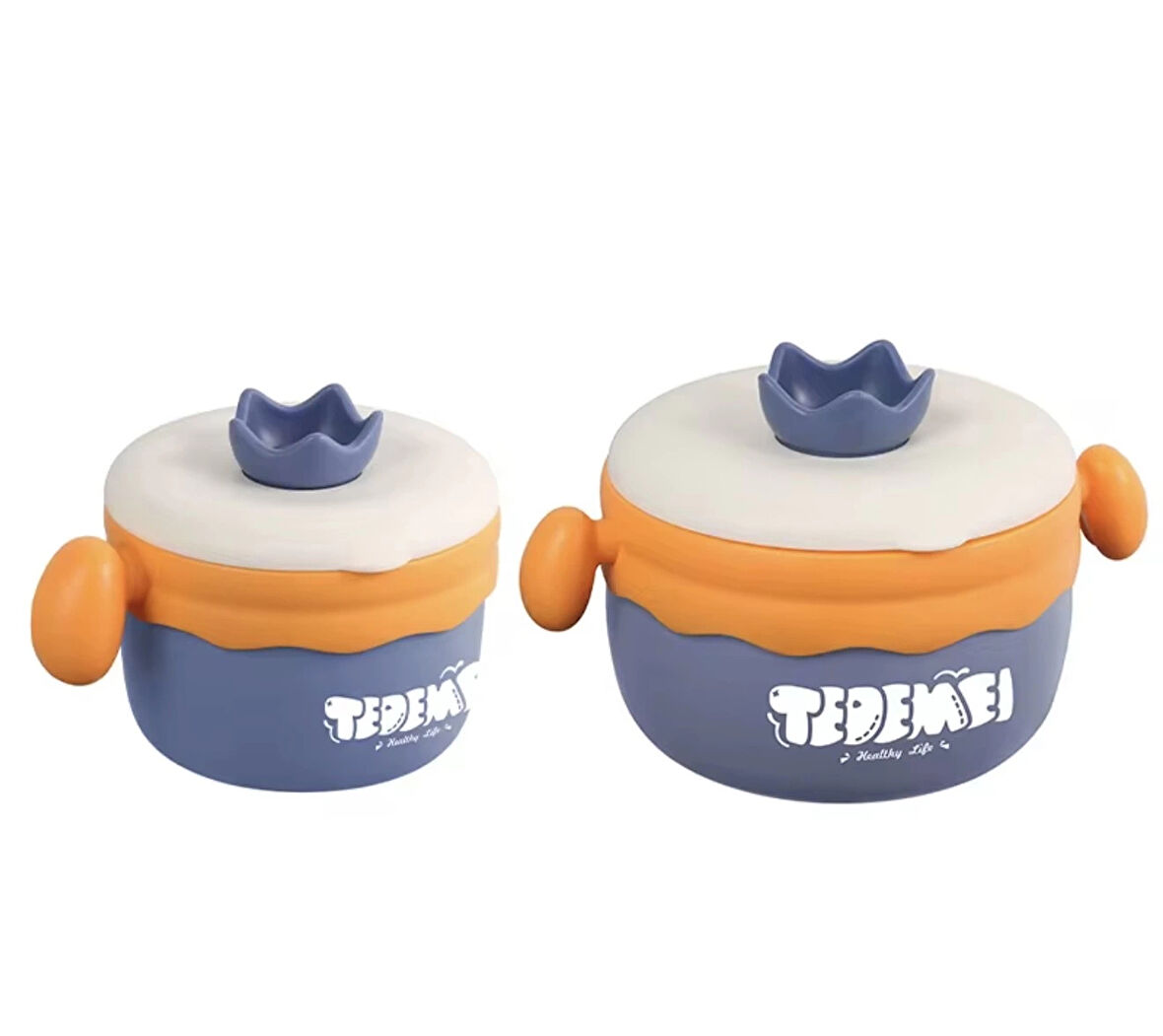 Paslanmaz Çelik Sızdırmaz Saklama Kabı Beslenme Kabı 260-500 ML Mor İthal Ürün