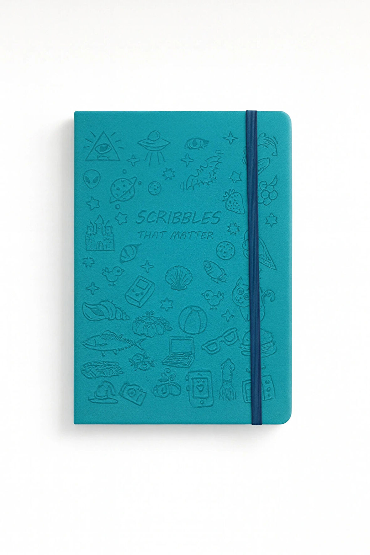 Deri Ajanda Günlük Not Defteri Notebook Turkuaz