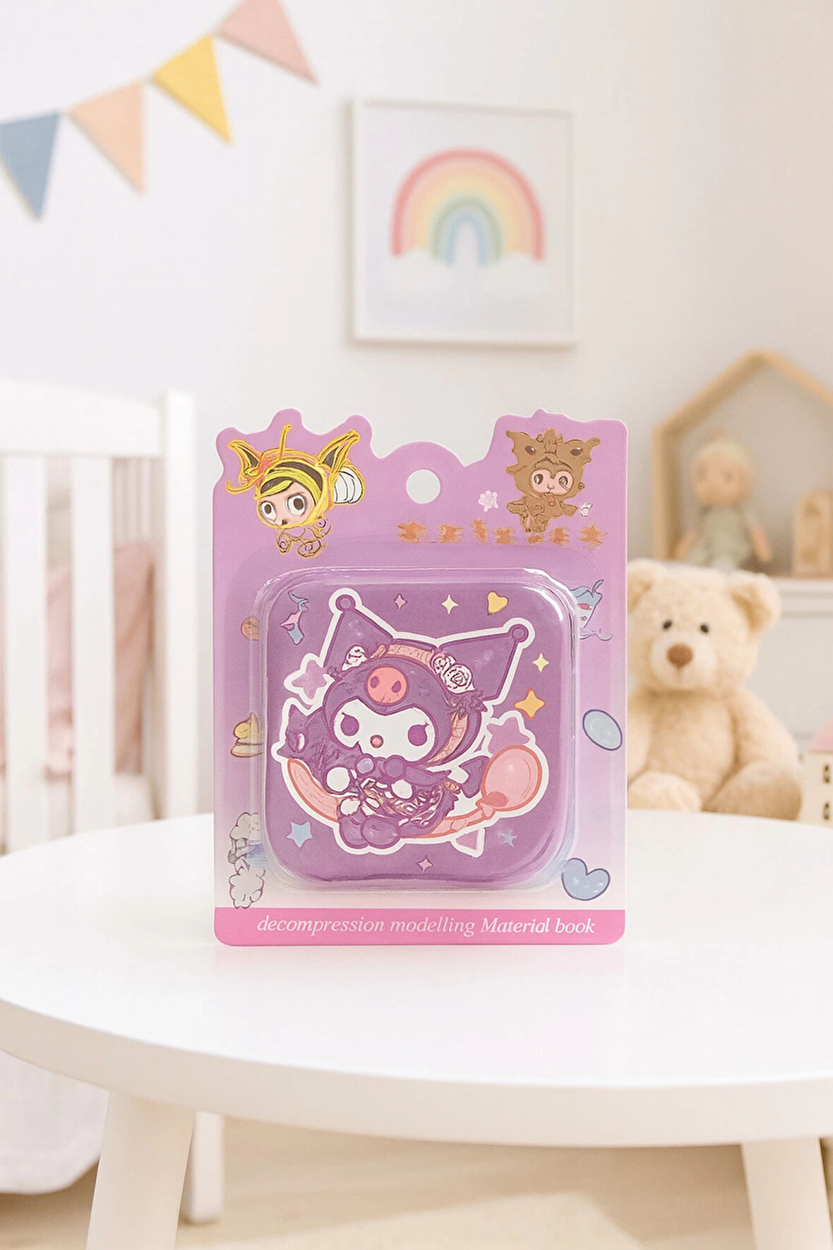 Kuromi Not Defteri Zincirli Anahtarlık Hediyelik Defter Puf Kapak