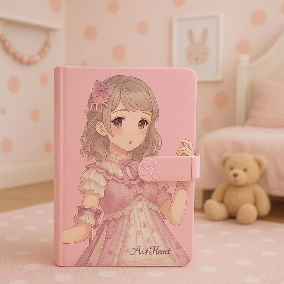 Çocuk Kilitli Resimli Anı Defteri 100 Yaprak İthal Ürün Prenses