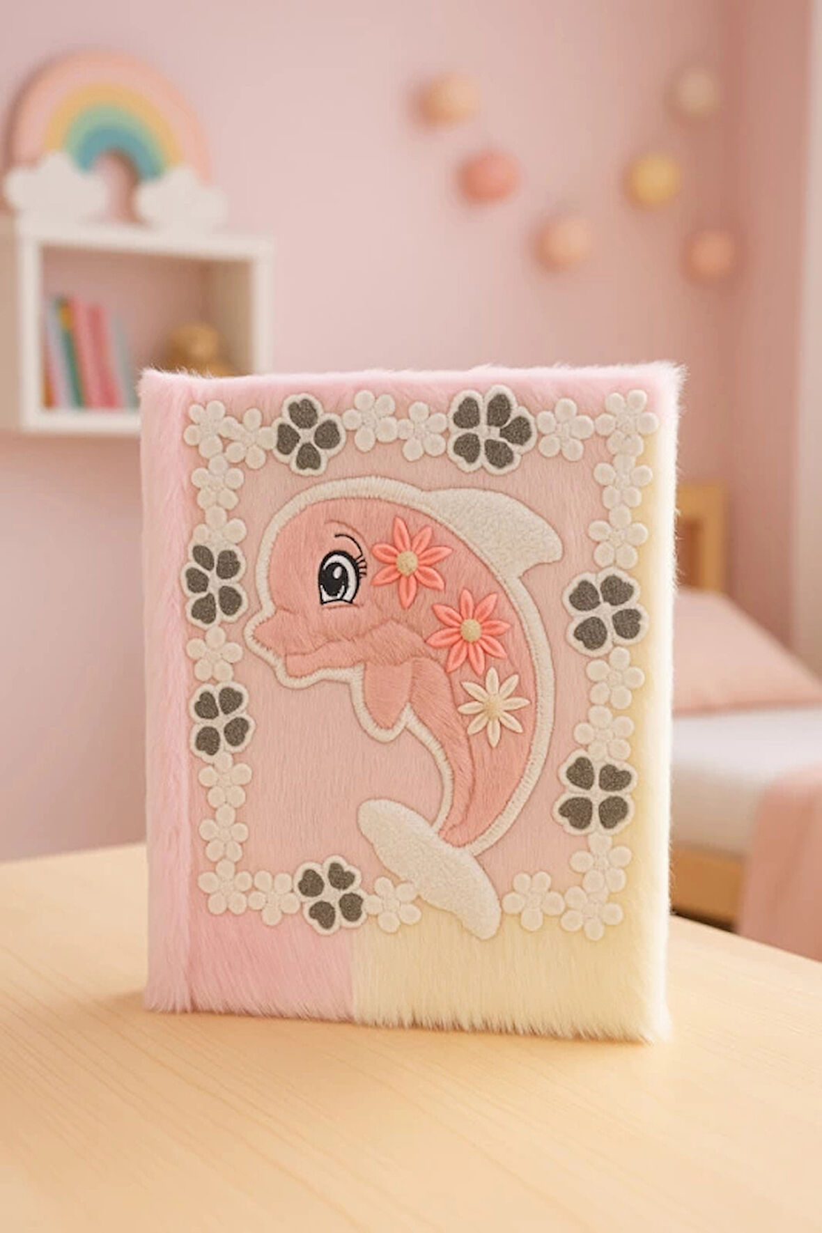 Çocuk Peluşlu Anı Defteri 80 Yaprak İthal Ürün Balina