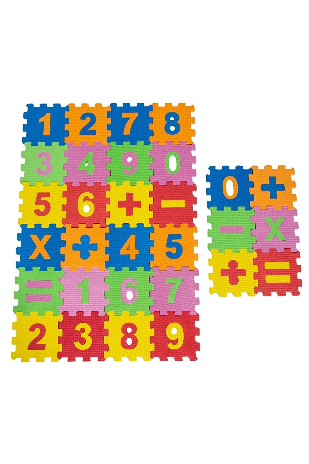 Eva Puzzle Oyun Matı Minder 7mm Matematik Seti 12x12cm 30 Adet