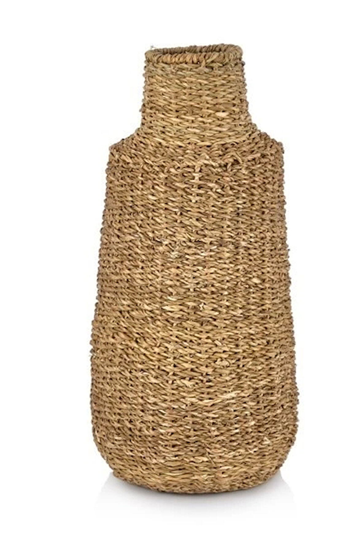 Dekoratif Hasır Kalık Vazo Saksılık 60 cm