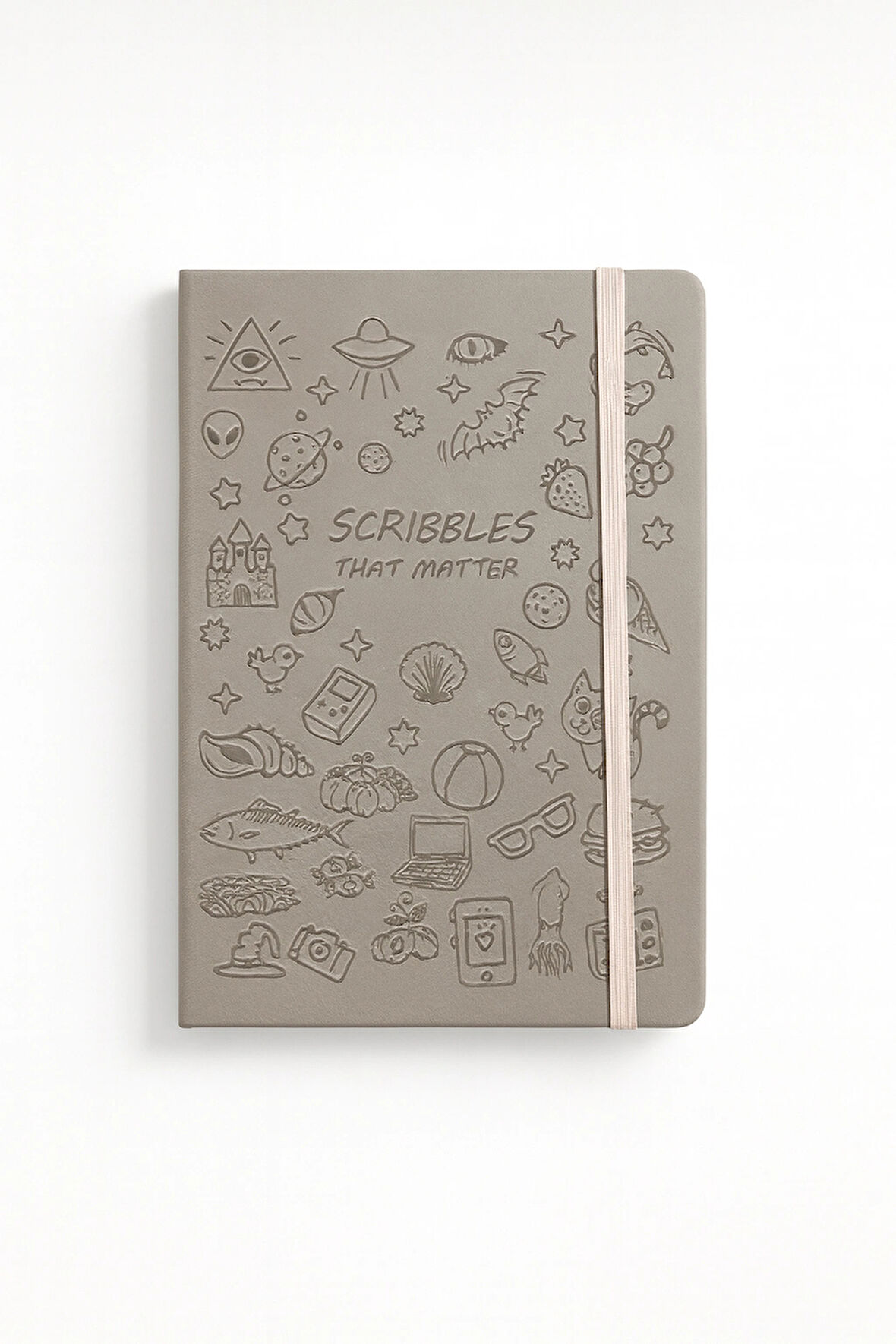 Deri Ajanda Günlük Not Defteri Notebook Gri