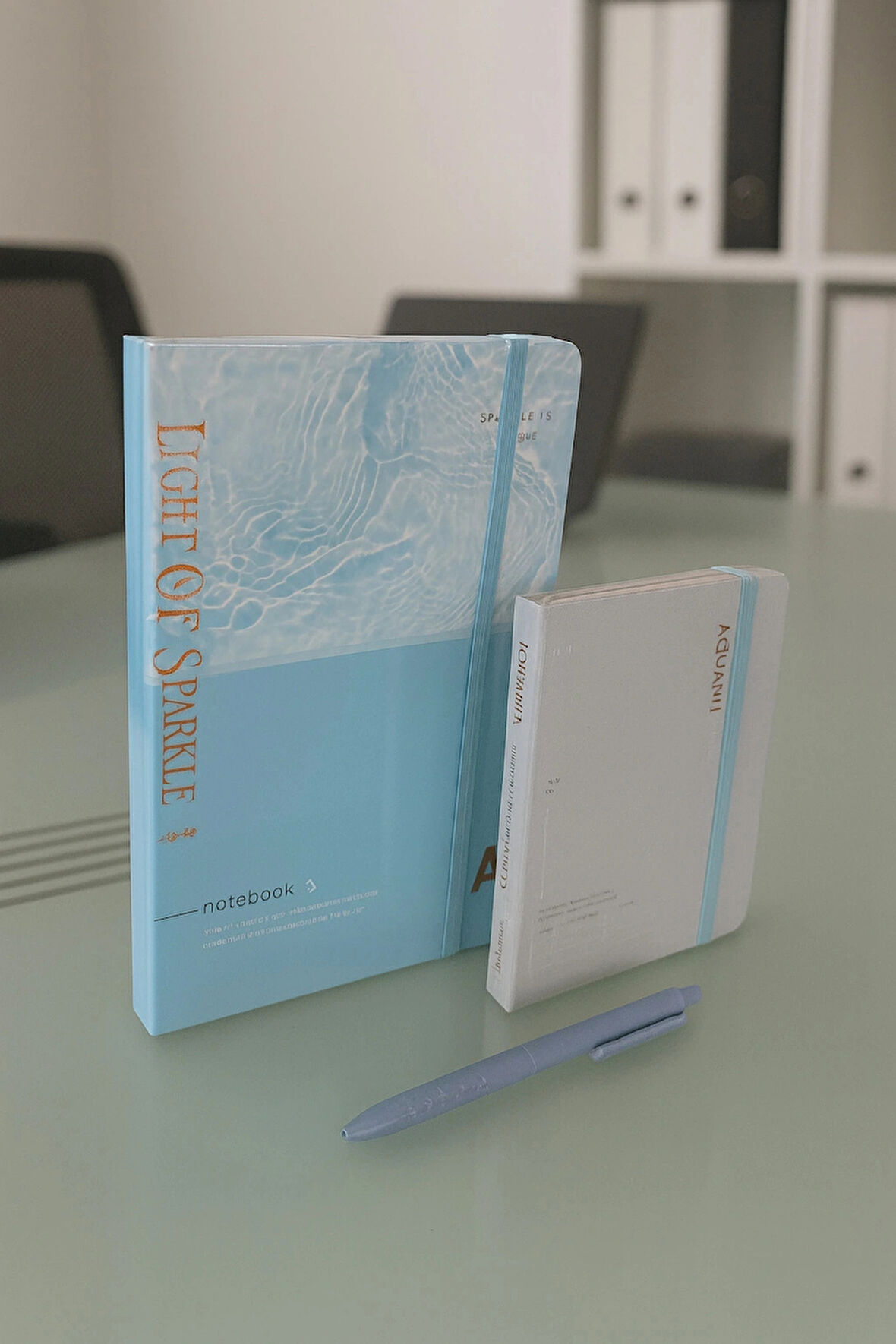 2 Adet Çizgili Defter Ajanda - Uçlu Kalem Hediyeli Light Of Sparkle A5-A6