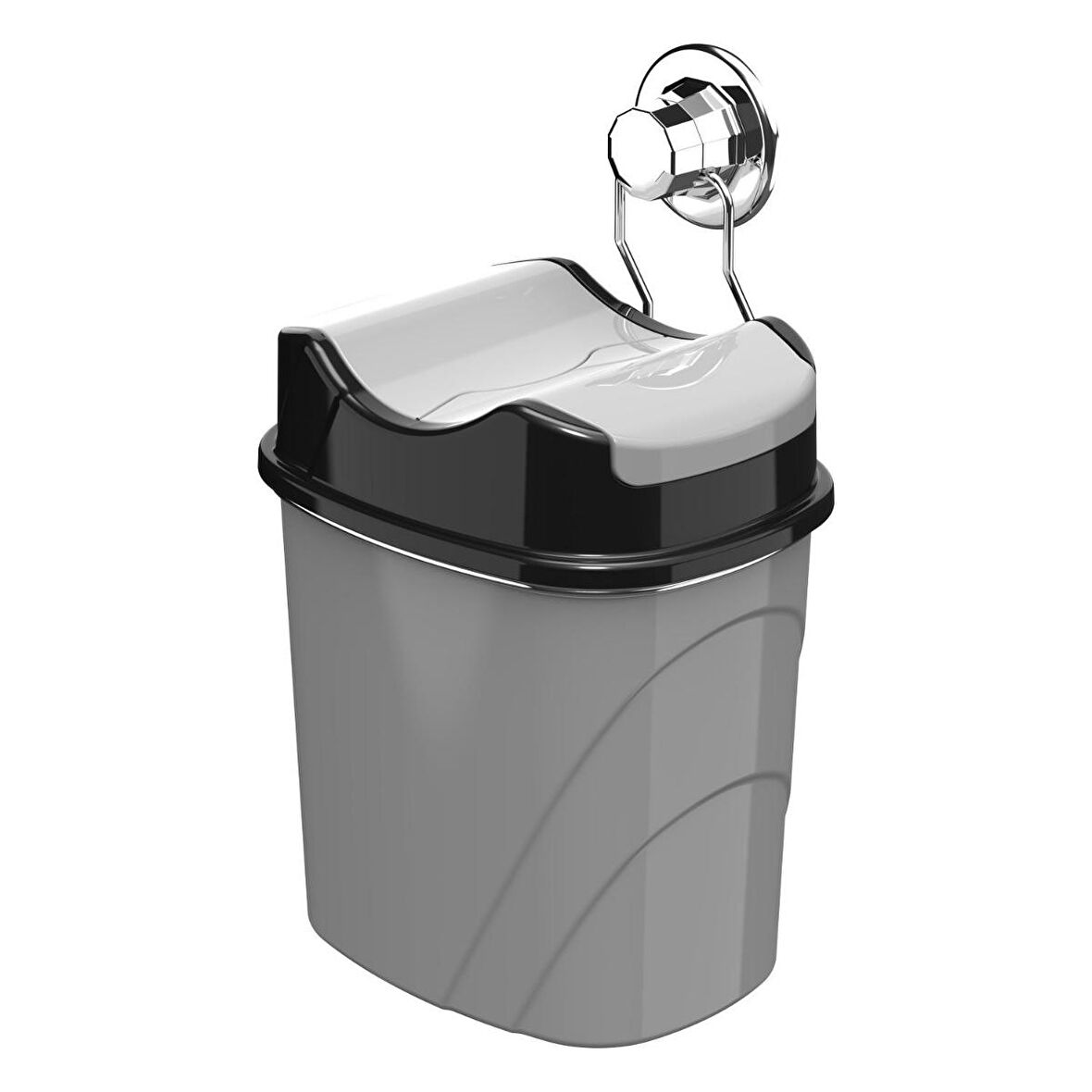 Vakumlu Çöp Kovası Yutan Kapaklı 5.5 Litre