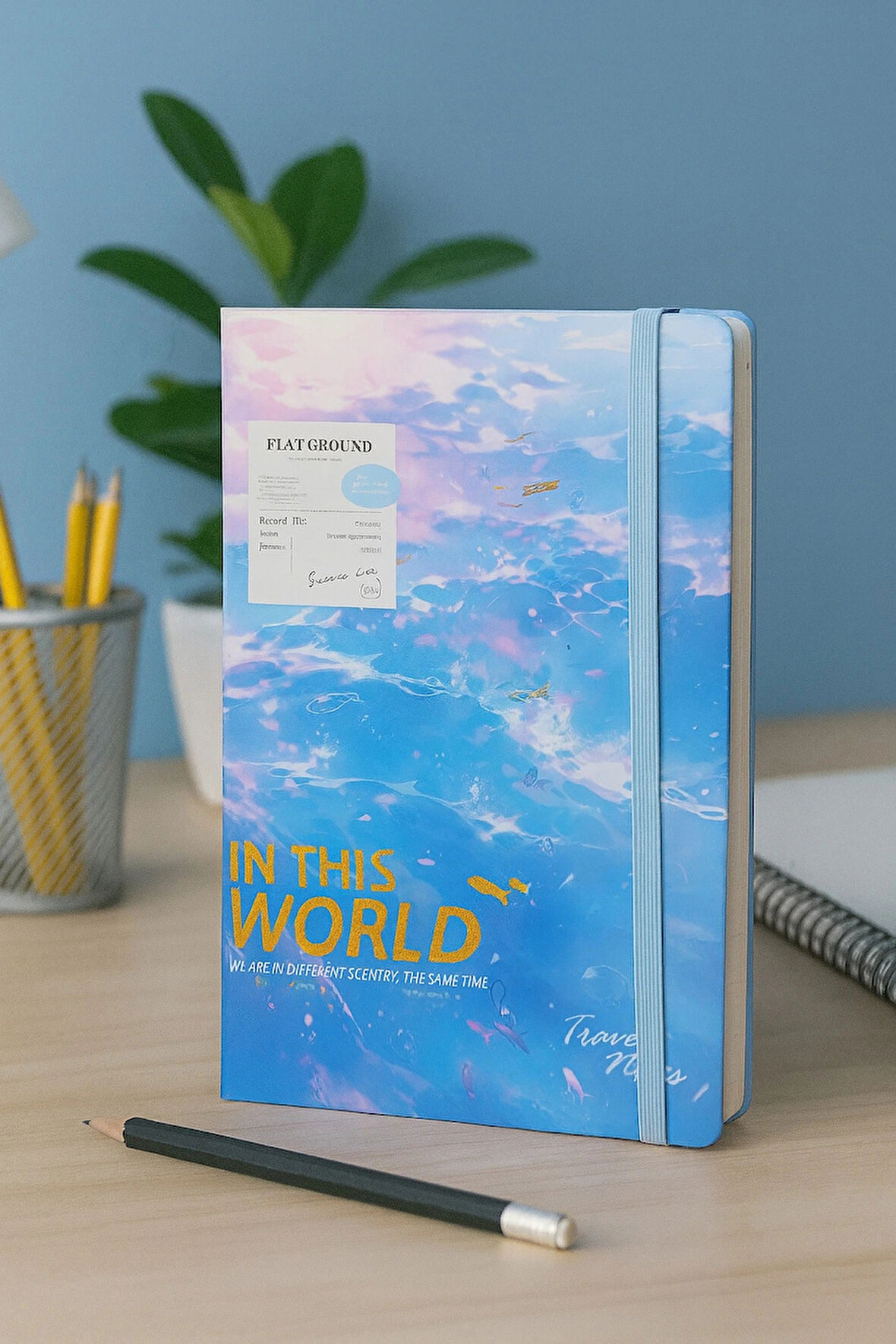 Ajanda Günlük Kareli Not Defteri Notebook In This World