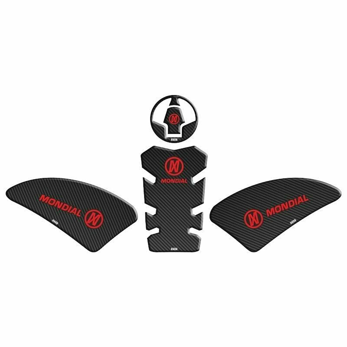 Gogo Mondial Drift L Tank Pad 002 Karbon/Kırmızı