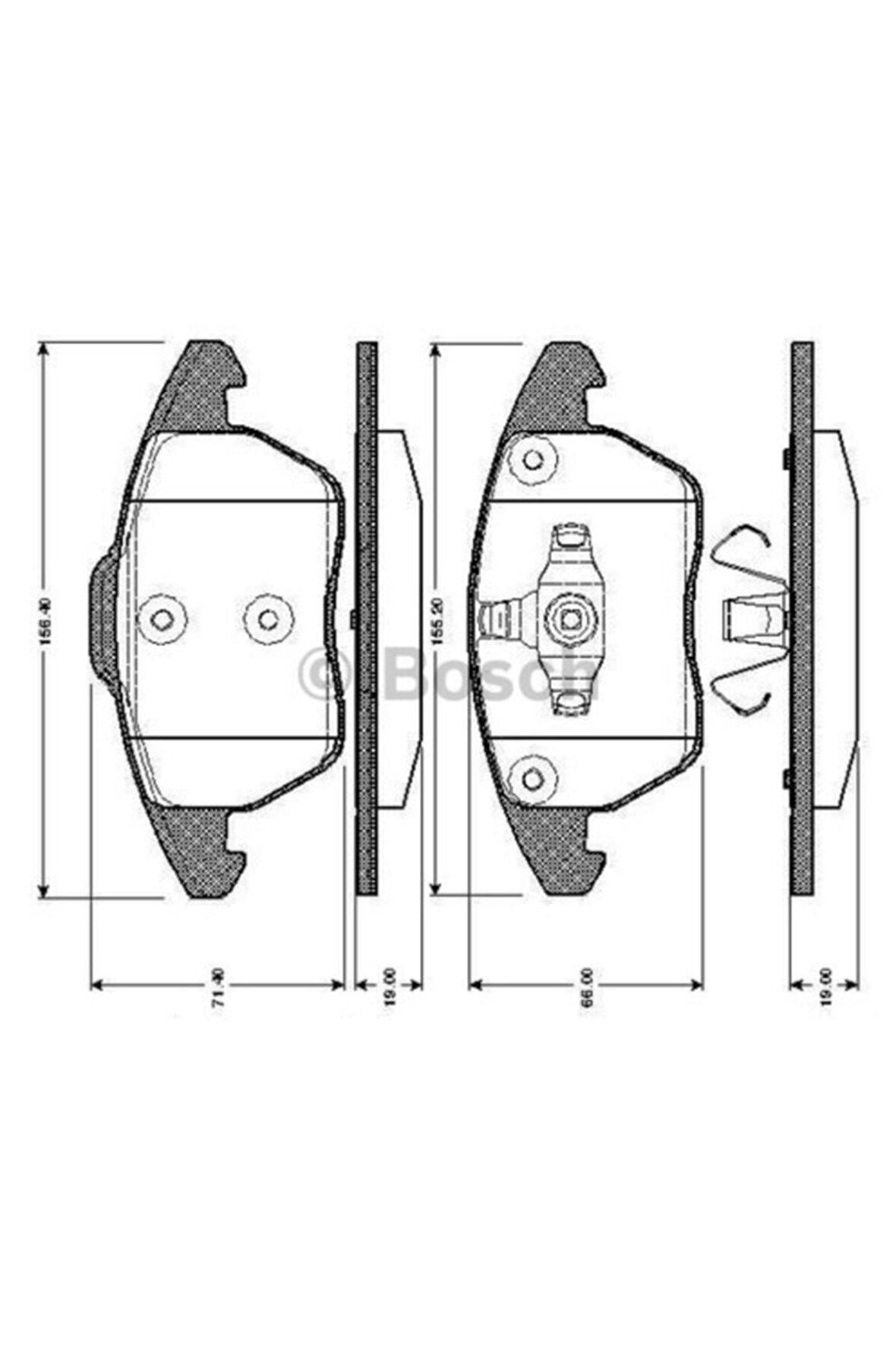 On Fren Balatası P307 10/03- 0986424825