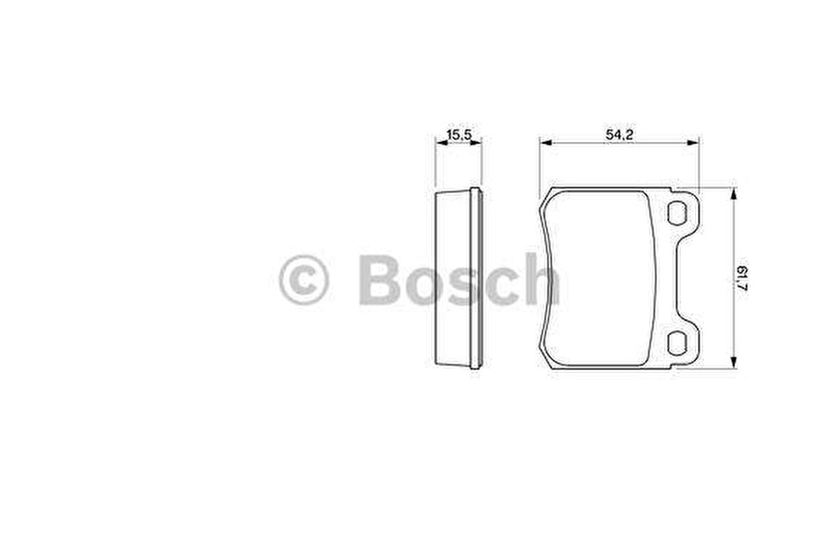 FREN BALATASI ARKA 190 W201 88-93 W202 94-00 C124 87-93 W124 93-95 C124 93-97 BOSCH 0986466871