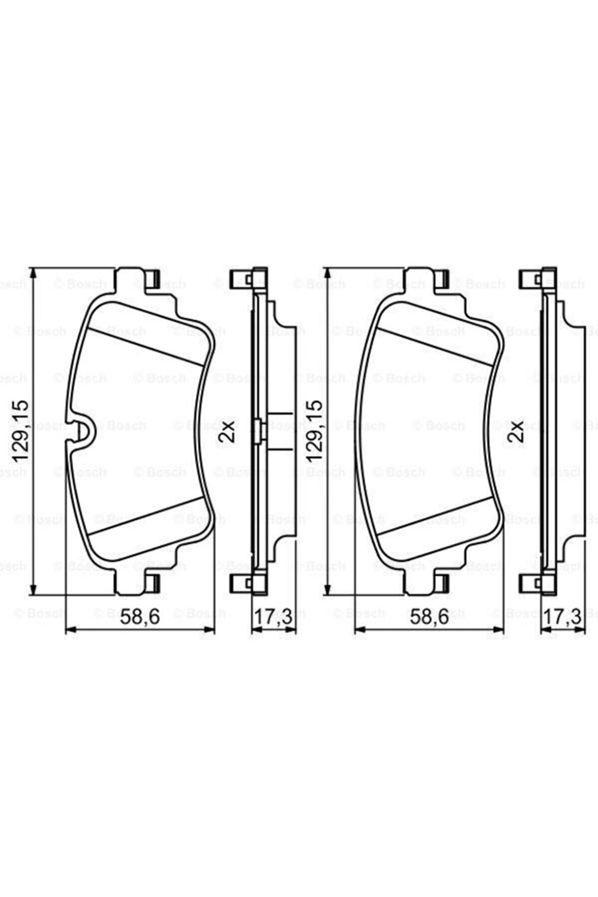 Arka Fren Balatası Audı A4 1.4 Tfsı 15- 0986494833