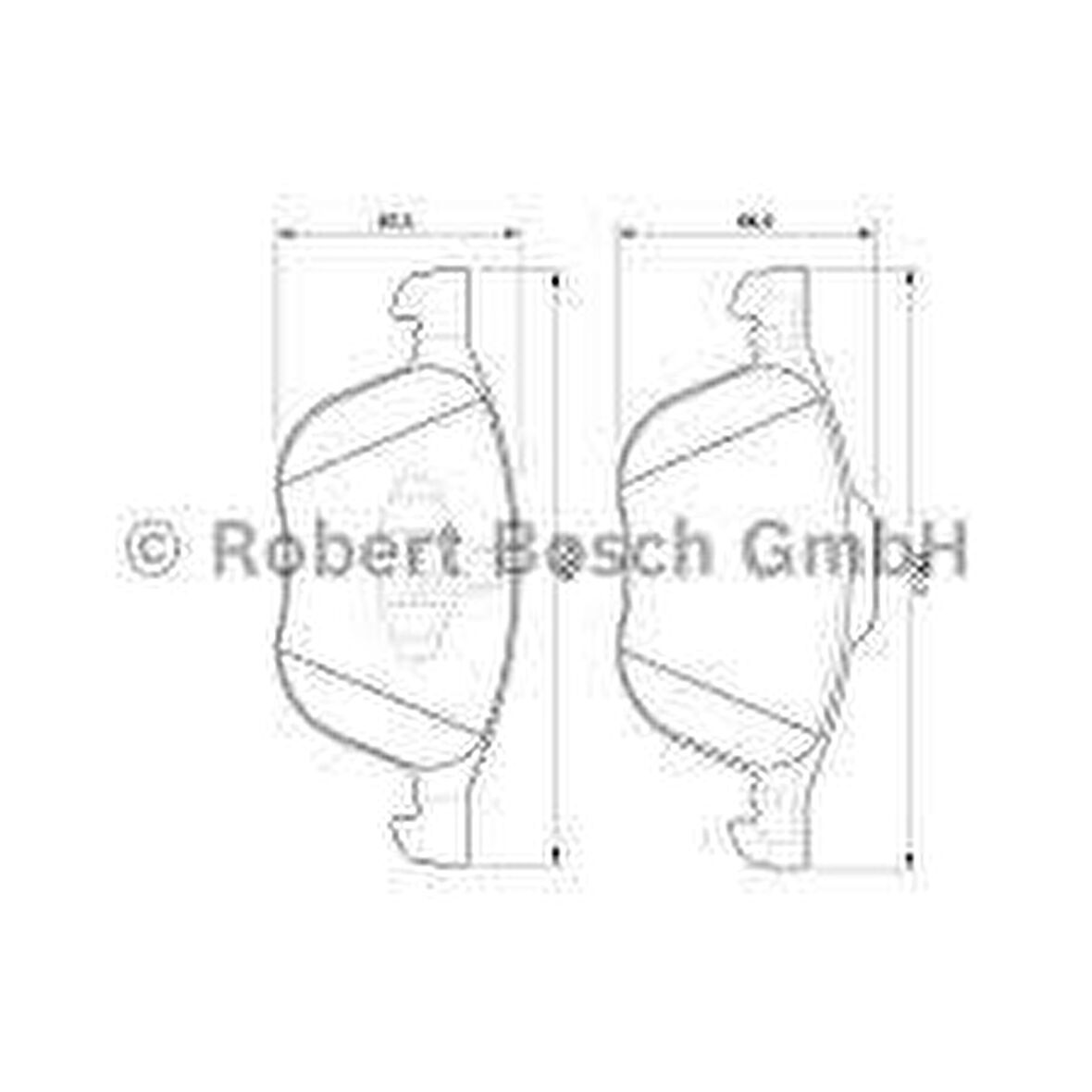 FREN BALATASI ON 8V41 2K021 AB/BPYK3323ZA9C/30683554 FORD FOCUS/KUGA/VOLVO/MAZDA BM 03- MEAV6J 2K021 AA BOSCH 0986495215