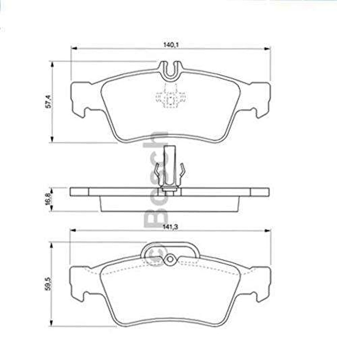 ARKA FREN BALATA E-CLASS W211 - CLS-CLASS W219 - S-CLASS W221 -SL-CLASS W230 05-13 HONDA I ACCORD VI BOSCH 0986495248