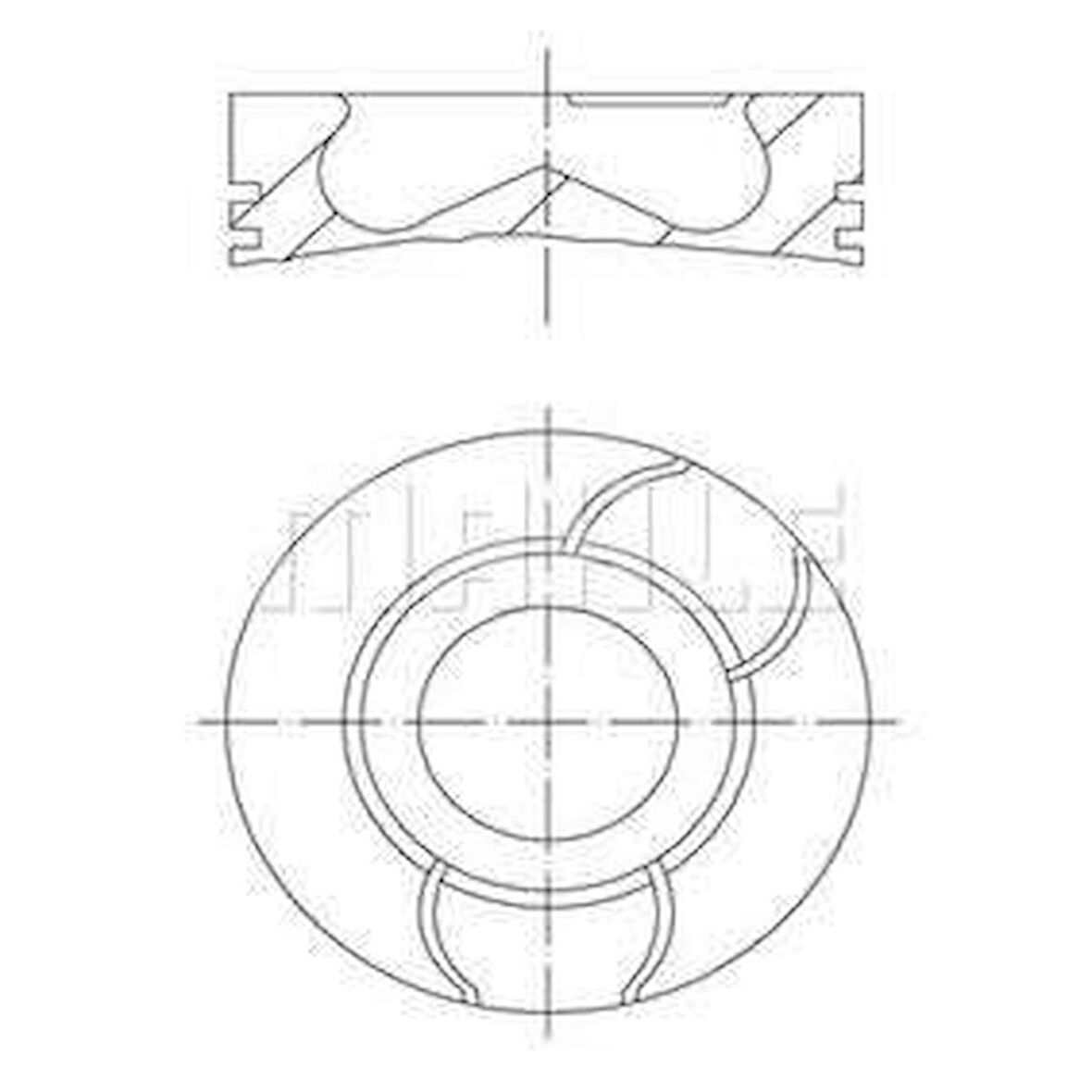 PISTON SEGMAN P107 P1007 P206 P307 BIPPER NEMO C1 C2 C3 DV4TD 1.4HDI 8V FORD FIESTA 1.4TDCI 73.70/STD 0.20 KISA MAHLE 0400310